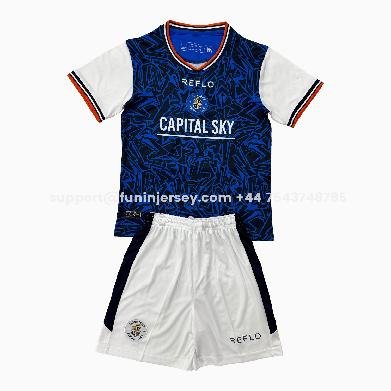 Funinjersey-Luton Town 25-26 Away Men's Adult Jersey Set - Fans Version