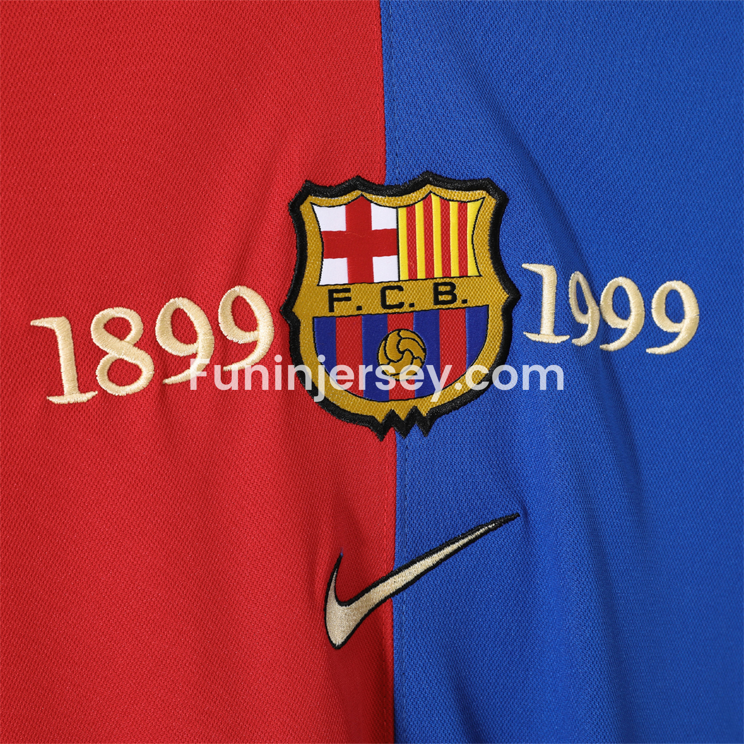 Funinjersey-Retro Barcelona 99-00 Home Long Sleeves Jersey
