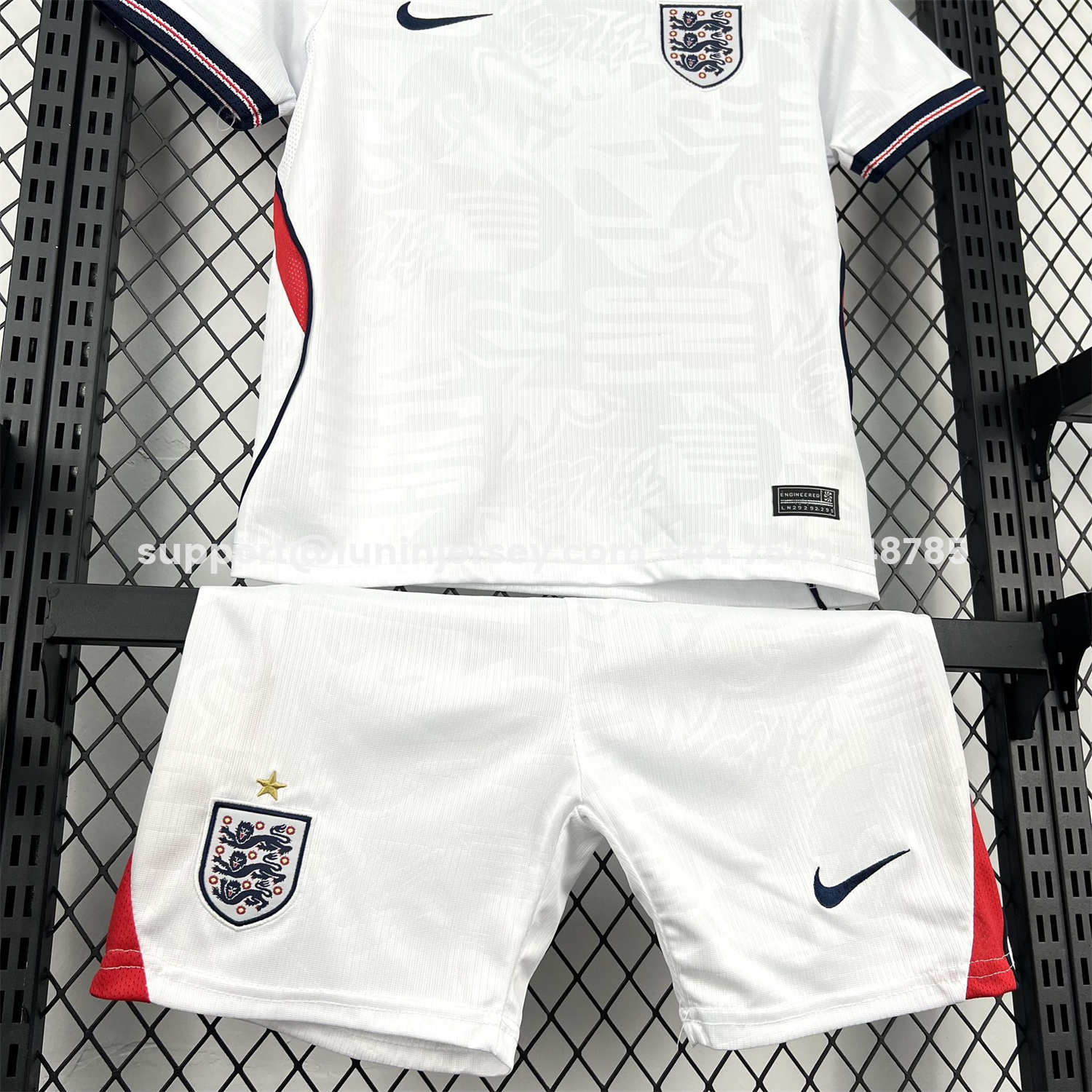 Funinjersey-England 2026 Home White Kids Kit