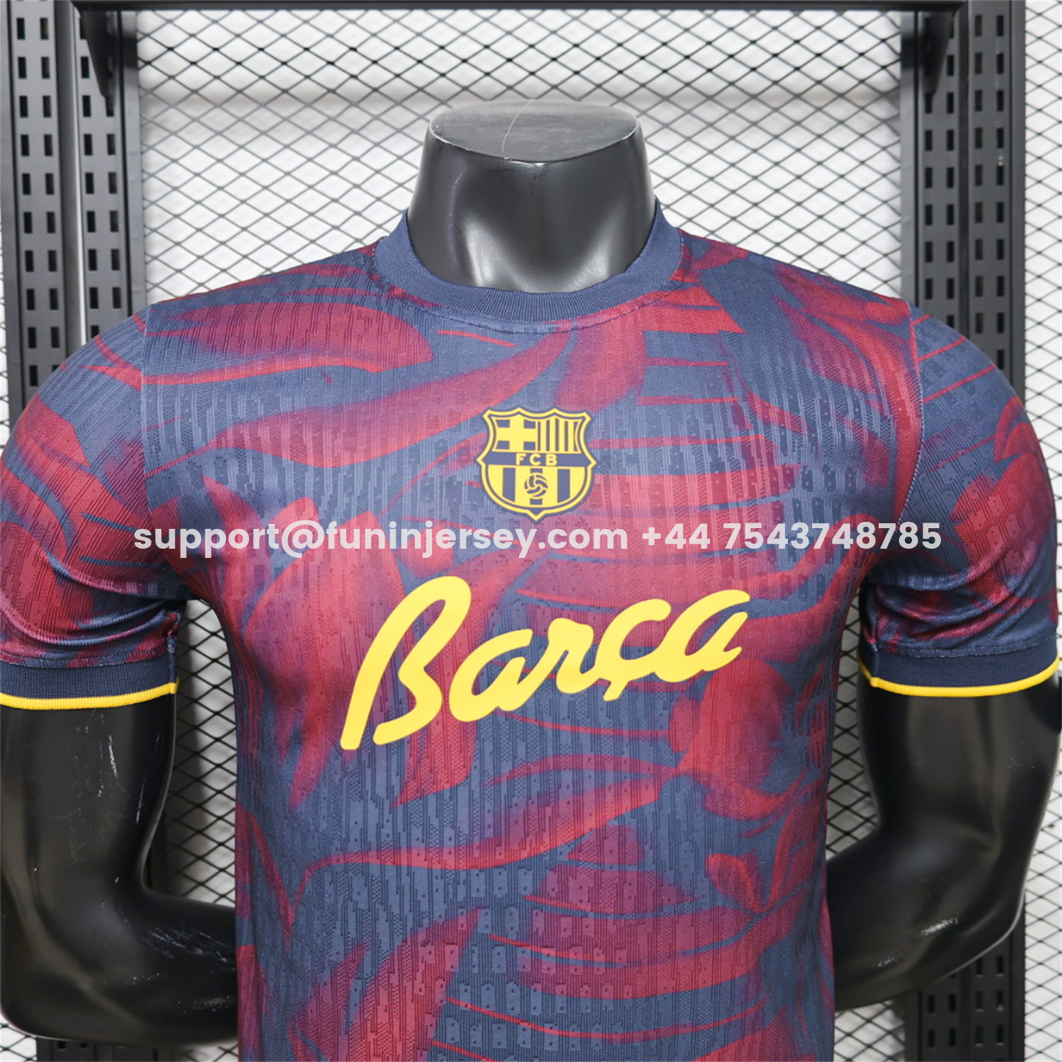 Funinjersey-Barcelona 26-27 Barça Indigo Bloom Special Jersey - Player Version