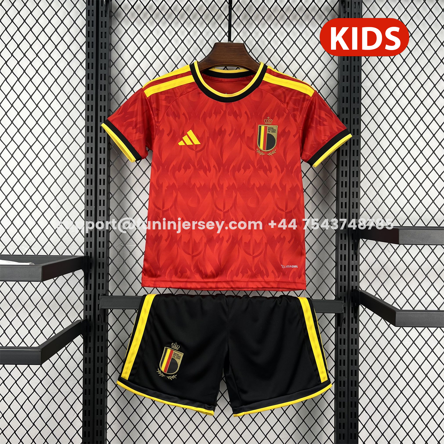Funinjersey-Belgium 2026 Home Kids Kit