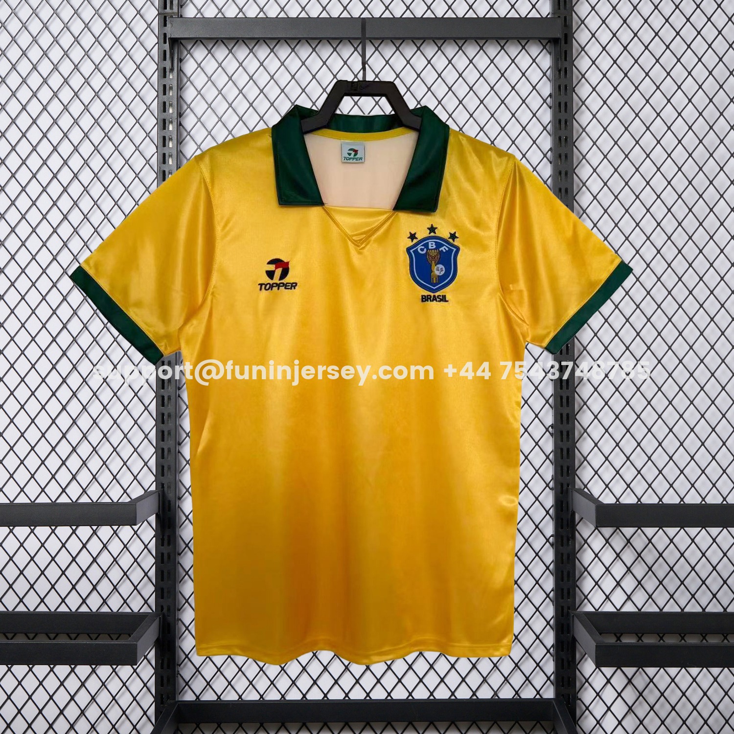 Funinjersey-Retro Brazil 1988 Home Jersey