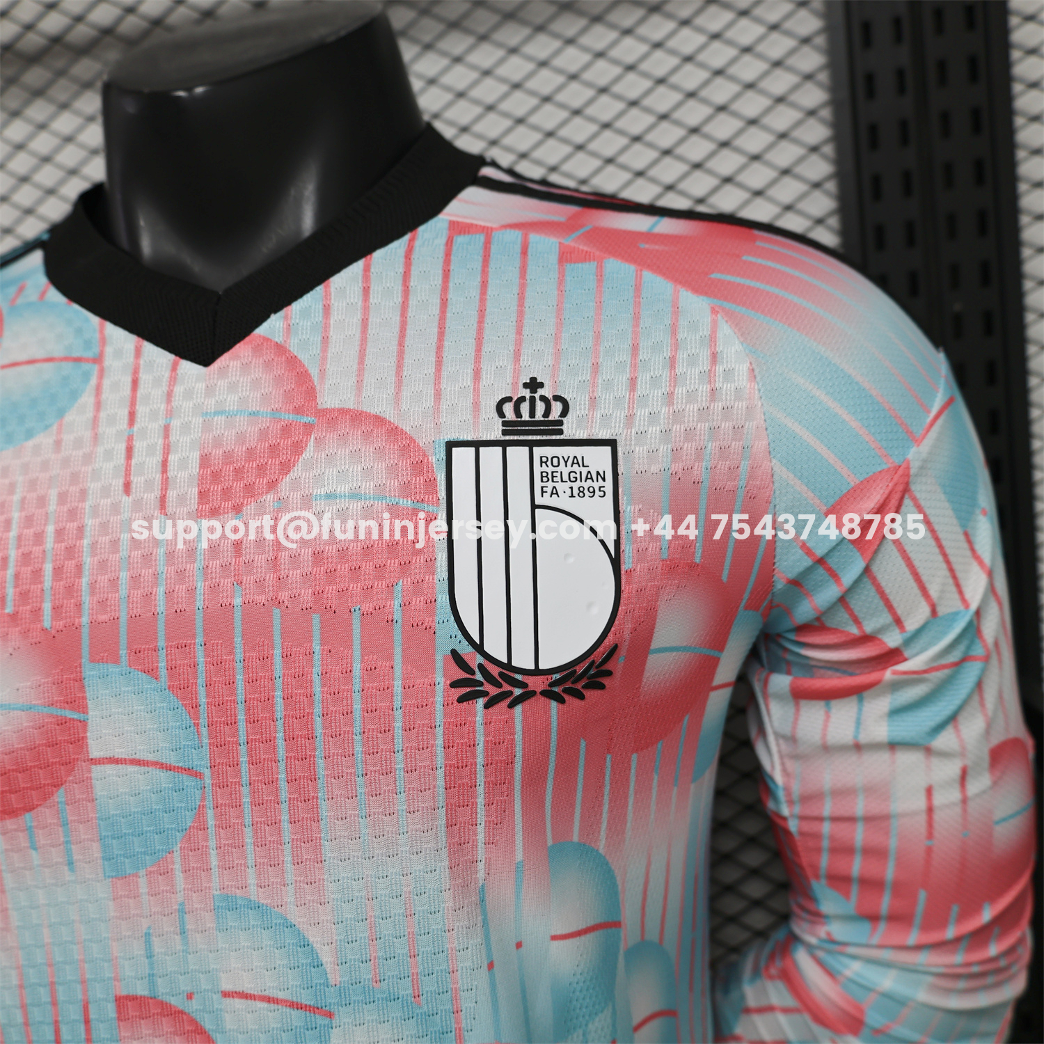 Funinjersey-Belgium 2026 Away Long Sleeves Jersey - Player Version