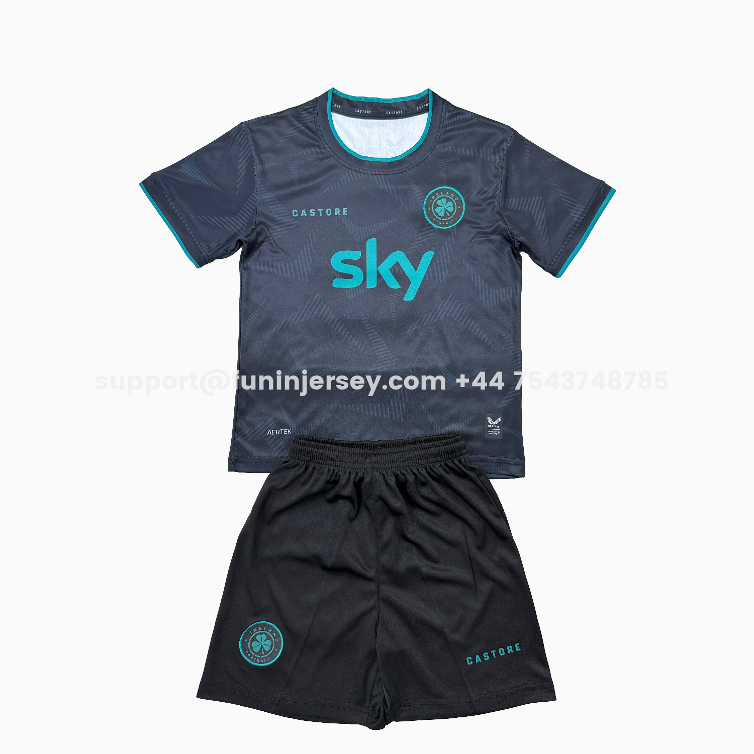 Funinjersey-Ireland 25-26 Grey Concept Men's Adult Jersey Set - Fans Version