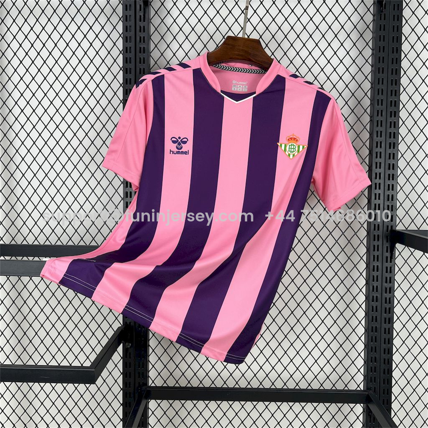 Funinjersey-Real Betis 25-26 Pink Purple Stripe Special Edition Jersey - Fans Version