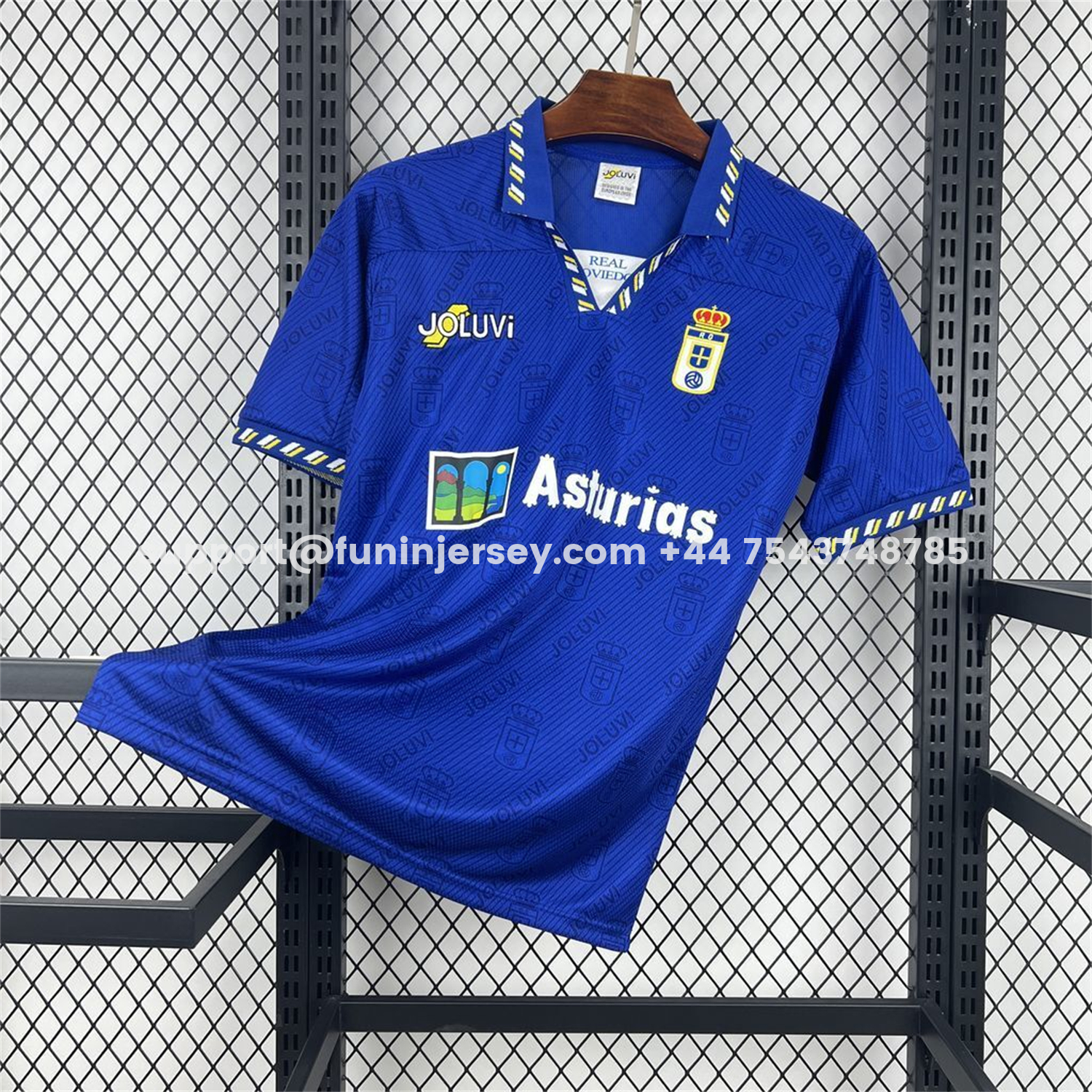 Funinjersey-Retro Real Oviedo 1995-96 Home Jersey