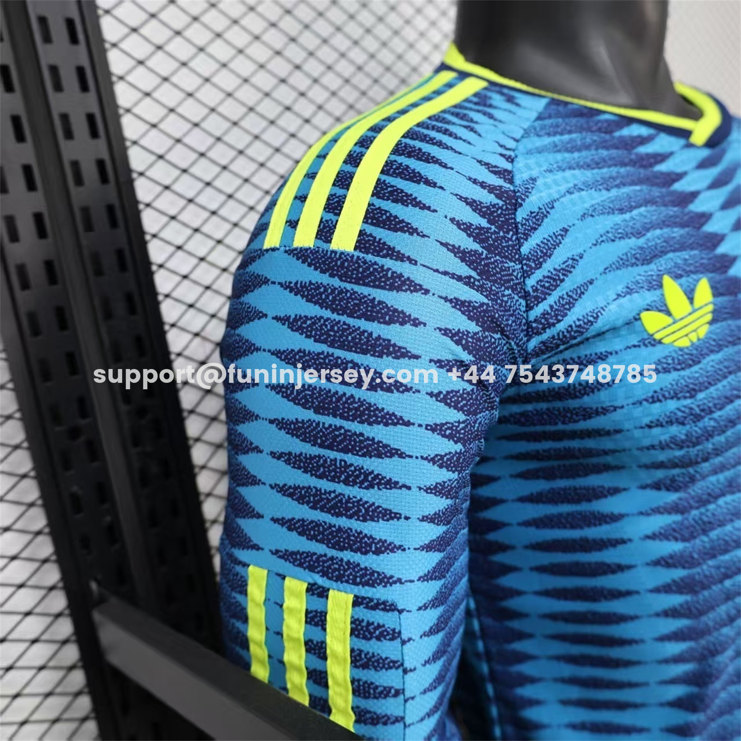 Funinjersey-Colombia 2026 Away Blue Long Sleeves Jersey - Player Version