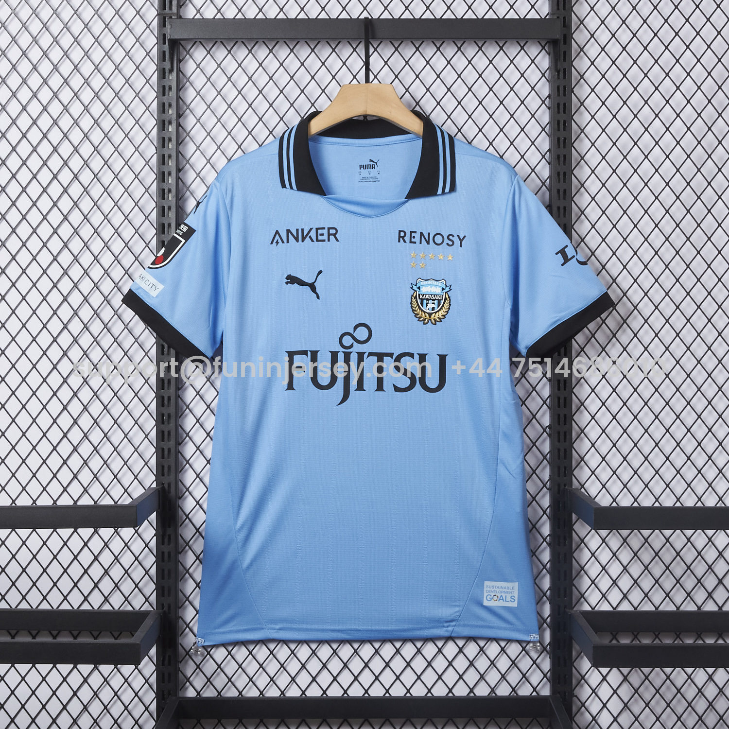 Funinjersey-Kawasaki Frontale 25-26 Home Jersey - Fans Version