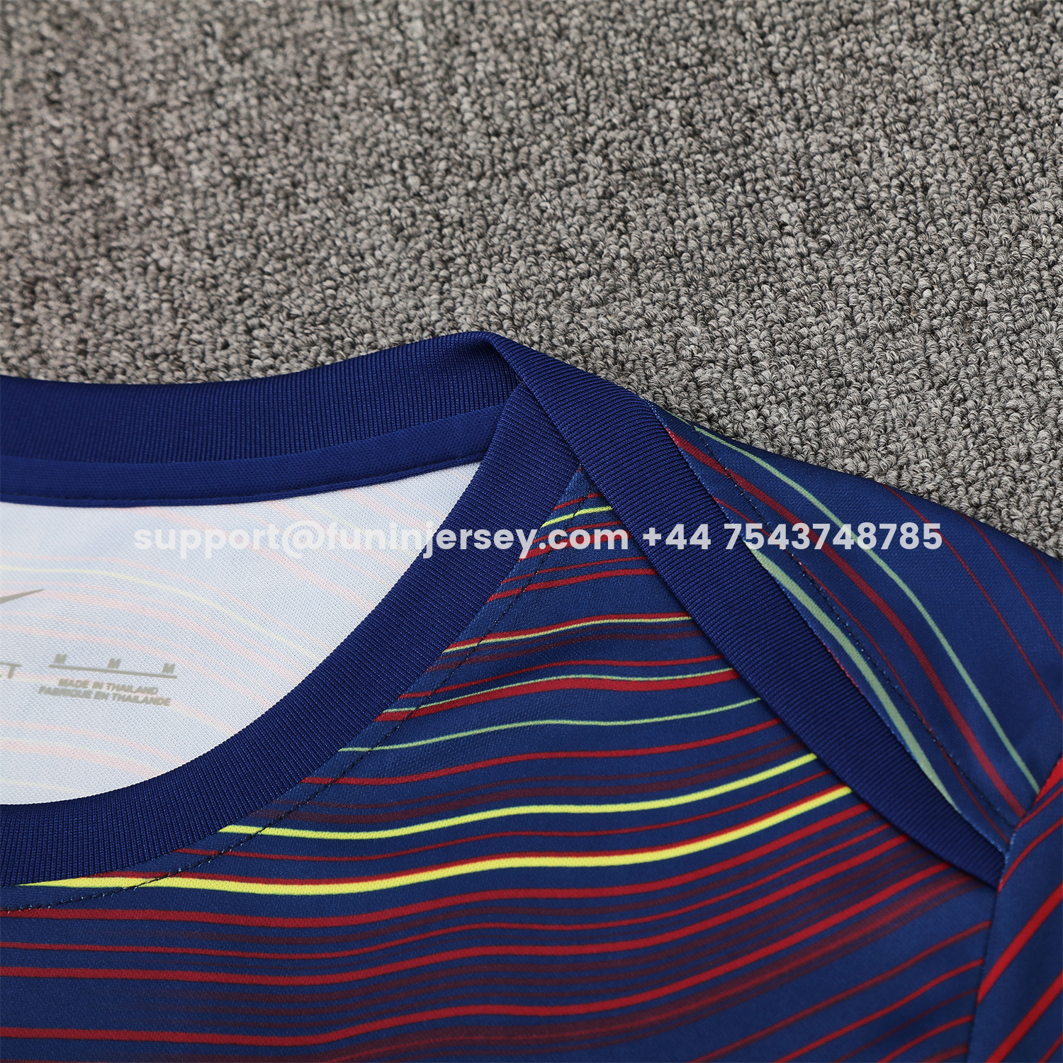 Funinjersey-Barcelona 25-26 Short-Sleeve Training Set - Colors Top & Dark Blue Pants
