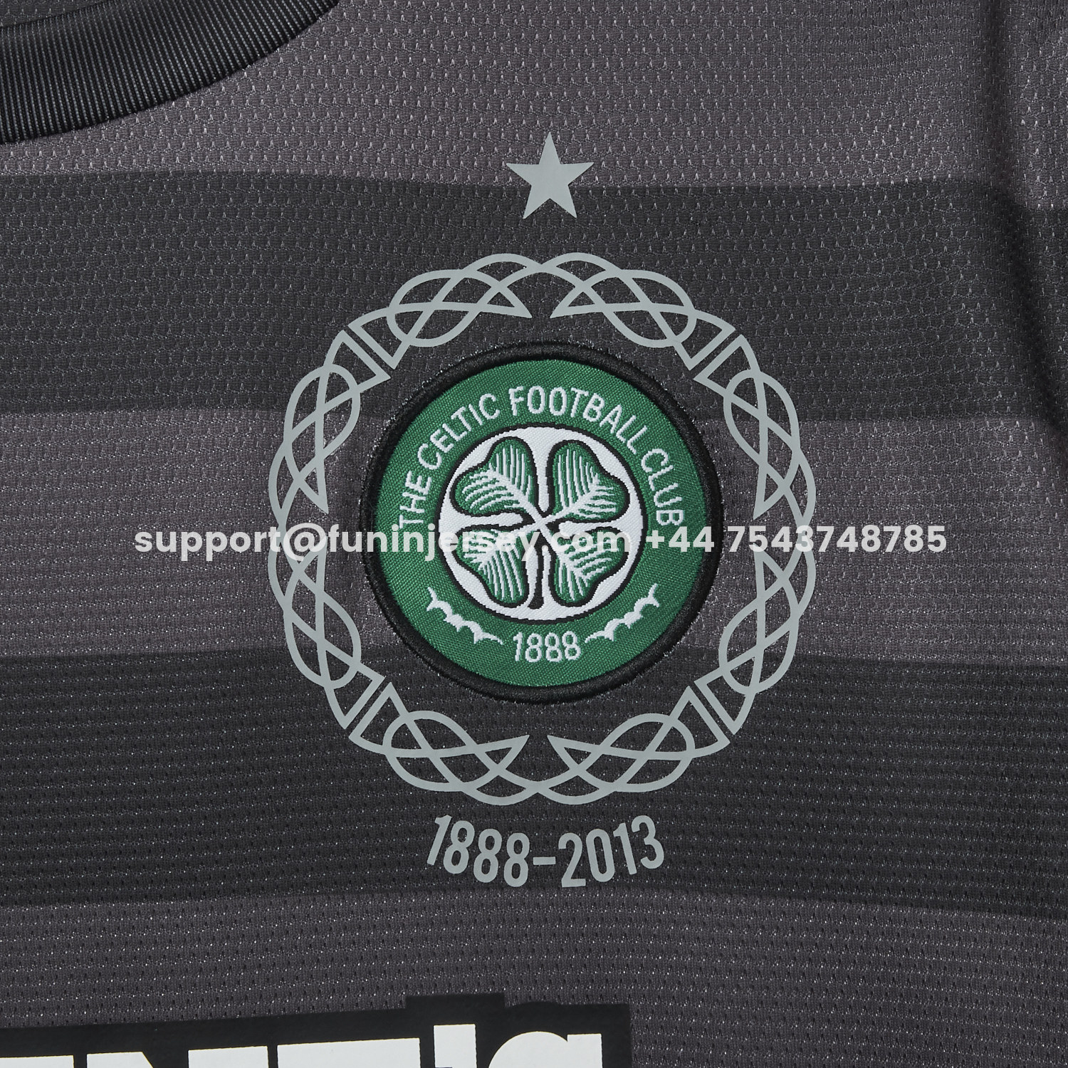 Funinjersey-Retro Celtic 12-13 Away Stadium 125th Anniversary Jersey