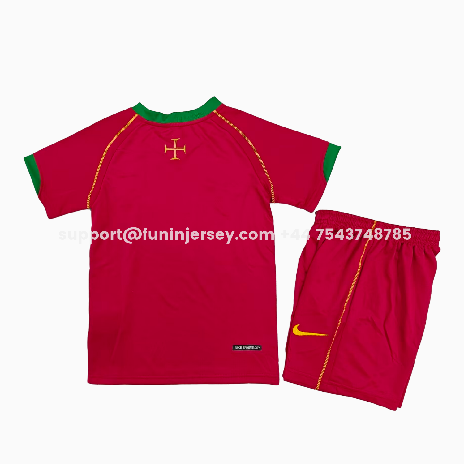 Funinjersey-Retro Portugal 2006 Home Kids Kit