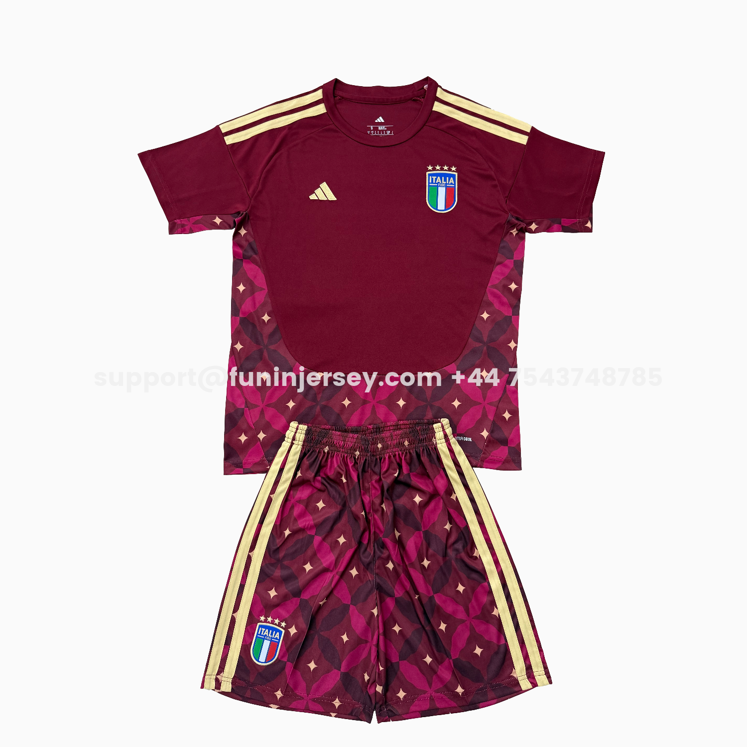 Funinjersey-Italy 2026 Goalkeeper Red Men's Adult Jersey Set - Fans Version