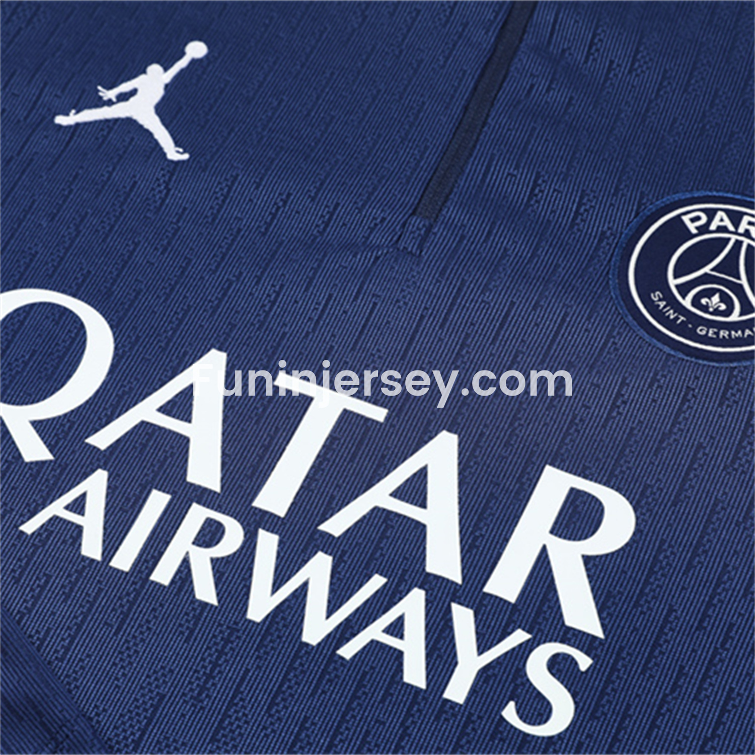 Funinjersey-Paris Saint-Germain PSG 25-26 Kid Long Sleeves Training Set - Royal Blue Top & Royal Blue Pants