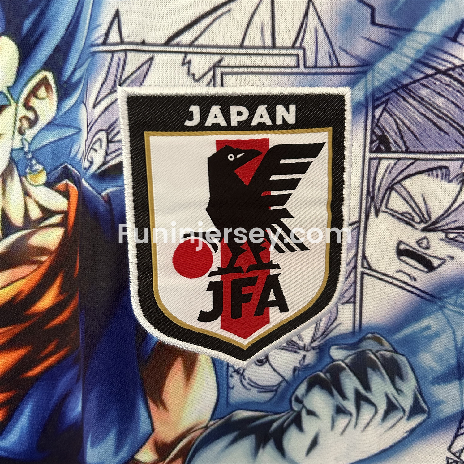 Funinjersey-Japan 25-26 Blue Goku Black & White Background Special Jersey - Fans Version
