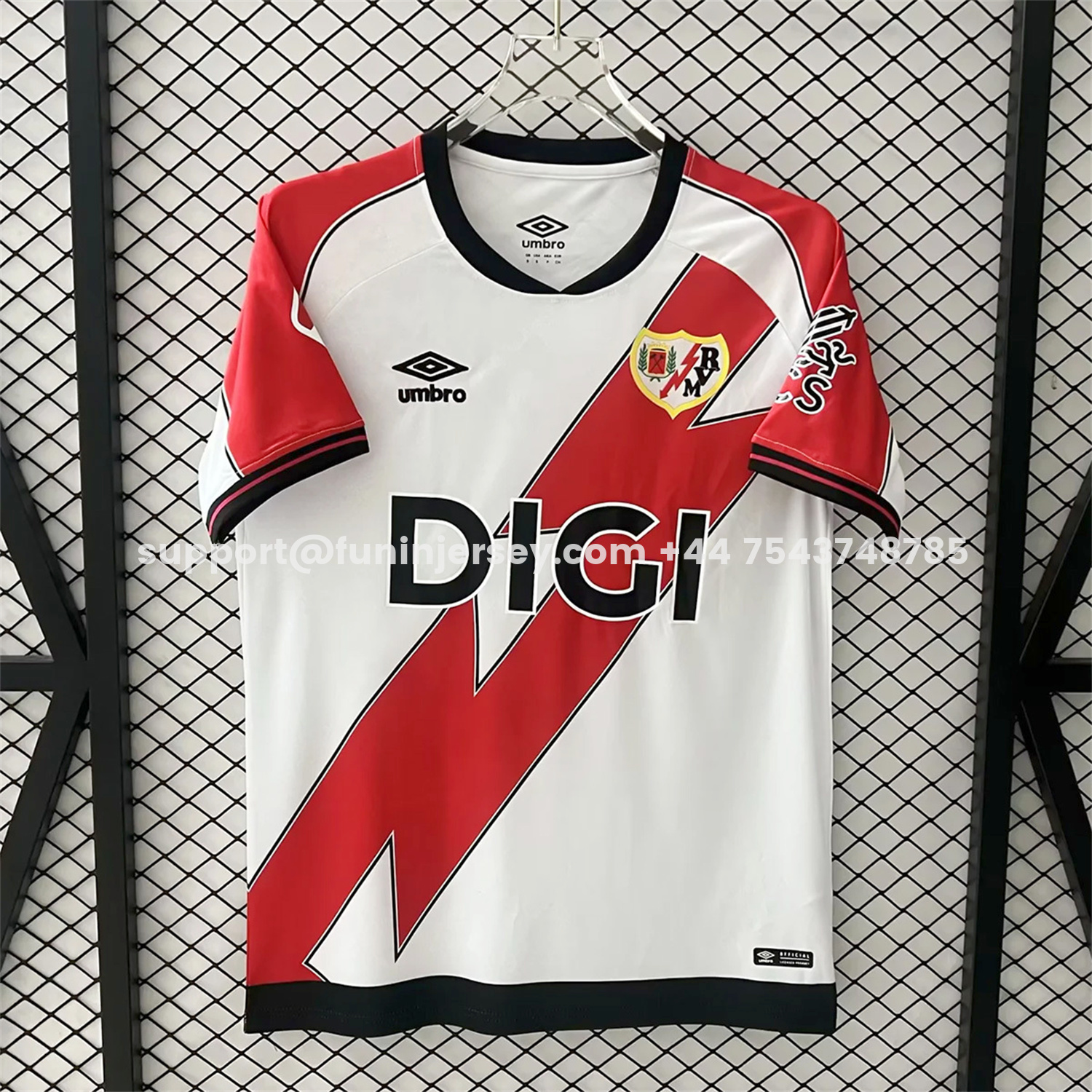 Funinjersey-Rayo Vallecano 25-26 Home White Jersey - Fans Version