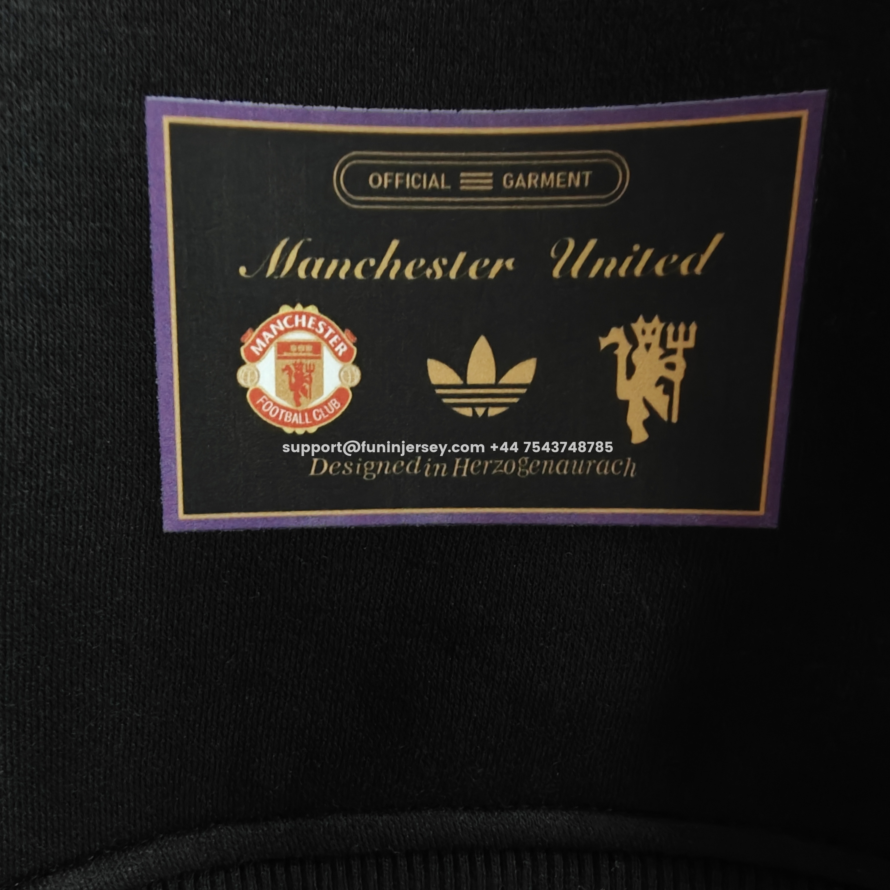 Funinjersey-Manchester United 25-26 Originals Terrace Icon Unisex Pullover Hoodie with Yellow Logo