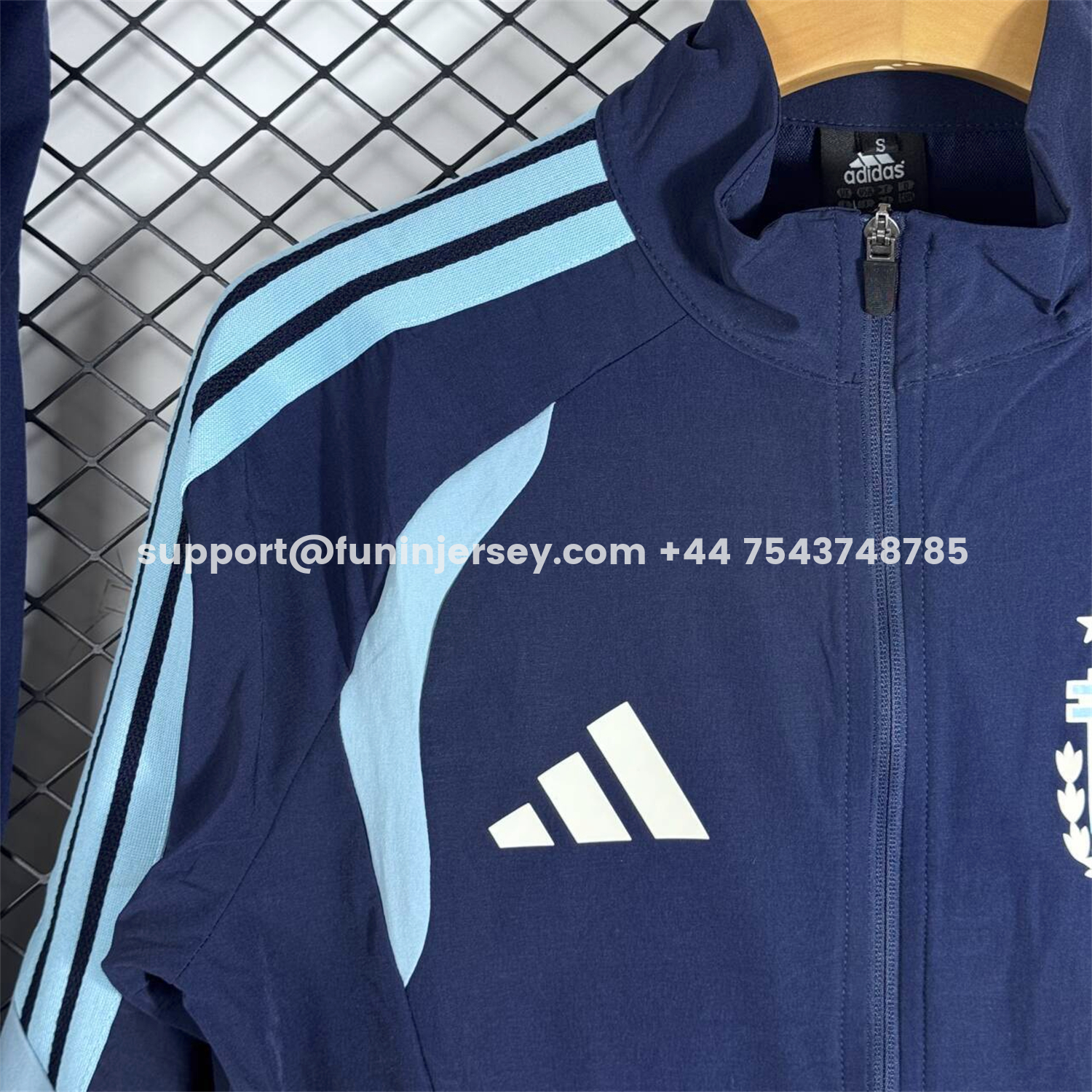 Funinjersey-Argentina 2026 Windbreaker Training Set - Dark Blue Top and Pants