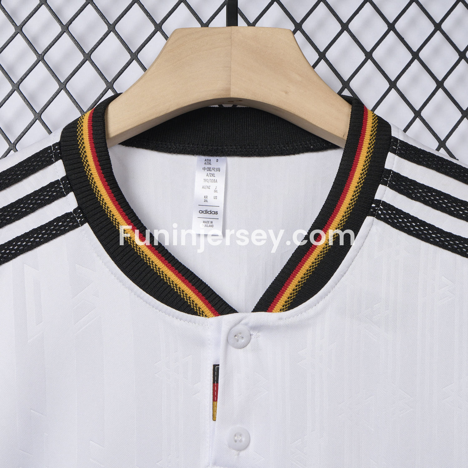 Funinjersey-Retro Germany 1996 Home Long Sleeves Jersey
