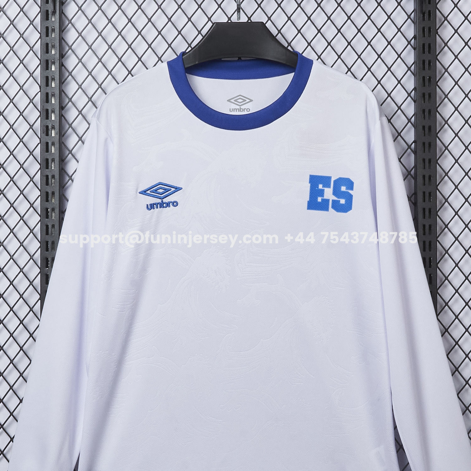 Funinjersey-El Salvador 2025-26 Away Long Sleeve Jersey - Fans Version