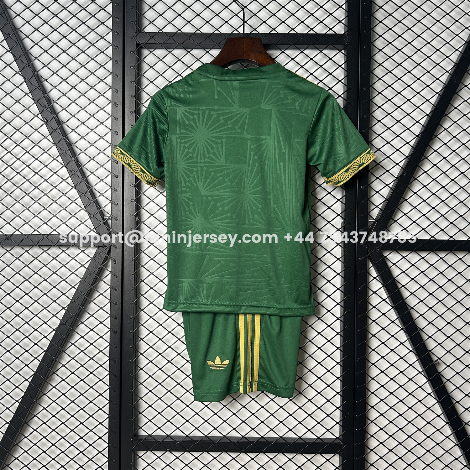 Funinjersey-Mexico 2025 Gold Cup Green Kids Kit