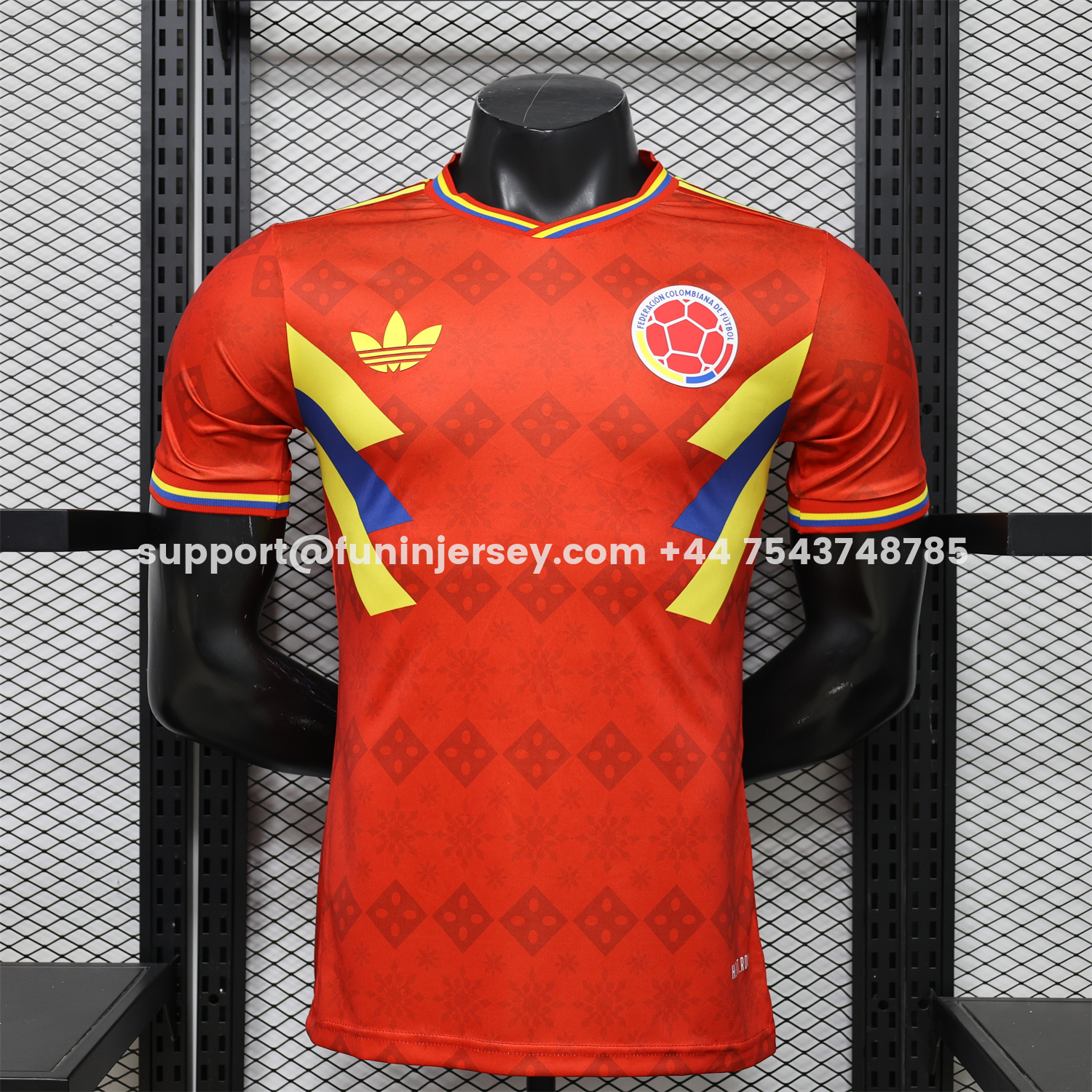 Funinjersey-Colombia 2026 Red With Yellow Blue Special Jersey - Player Version