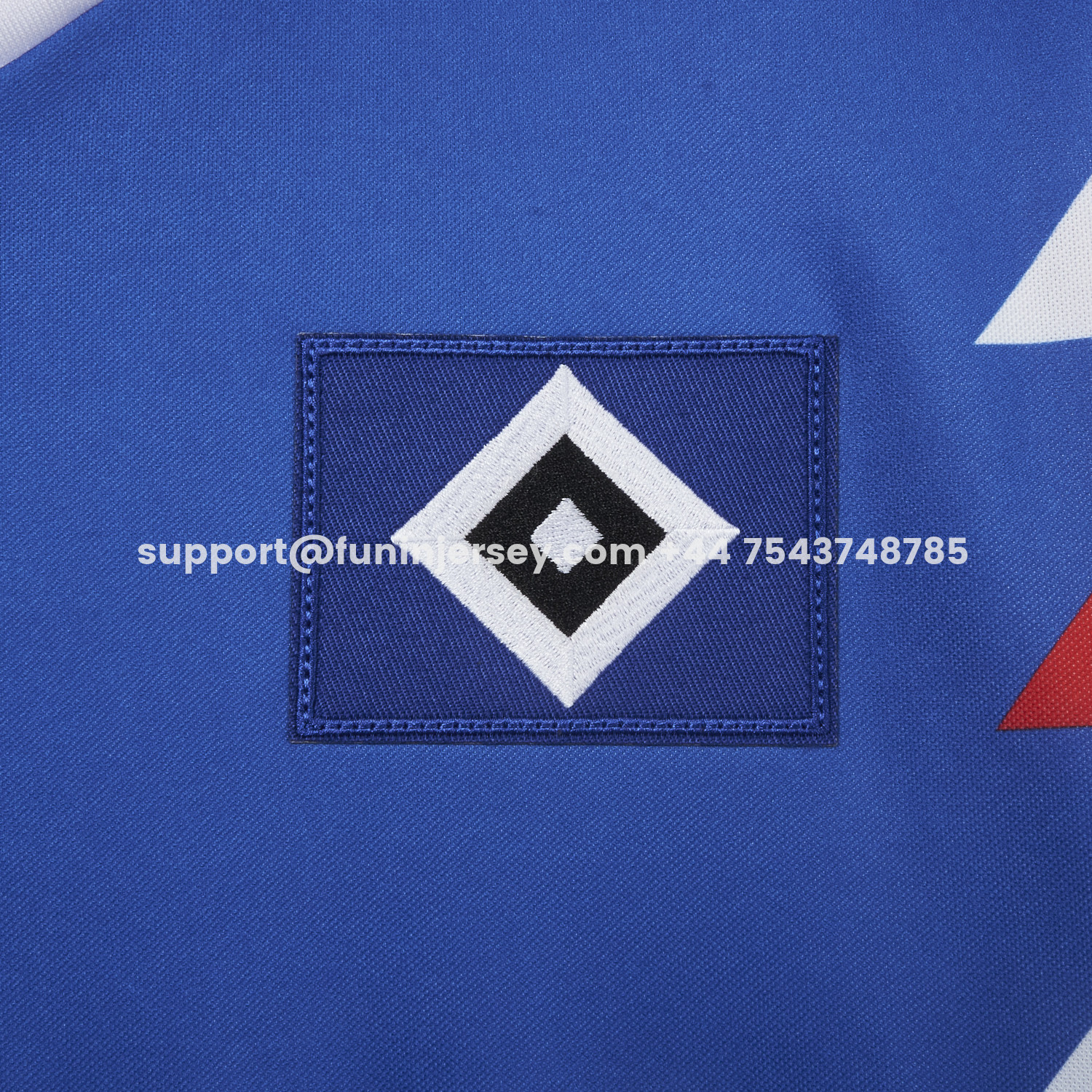 Funinjersey-Retro Hamburger SV 1990-91 Away Blue Jersey