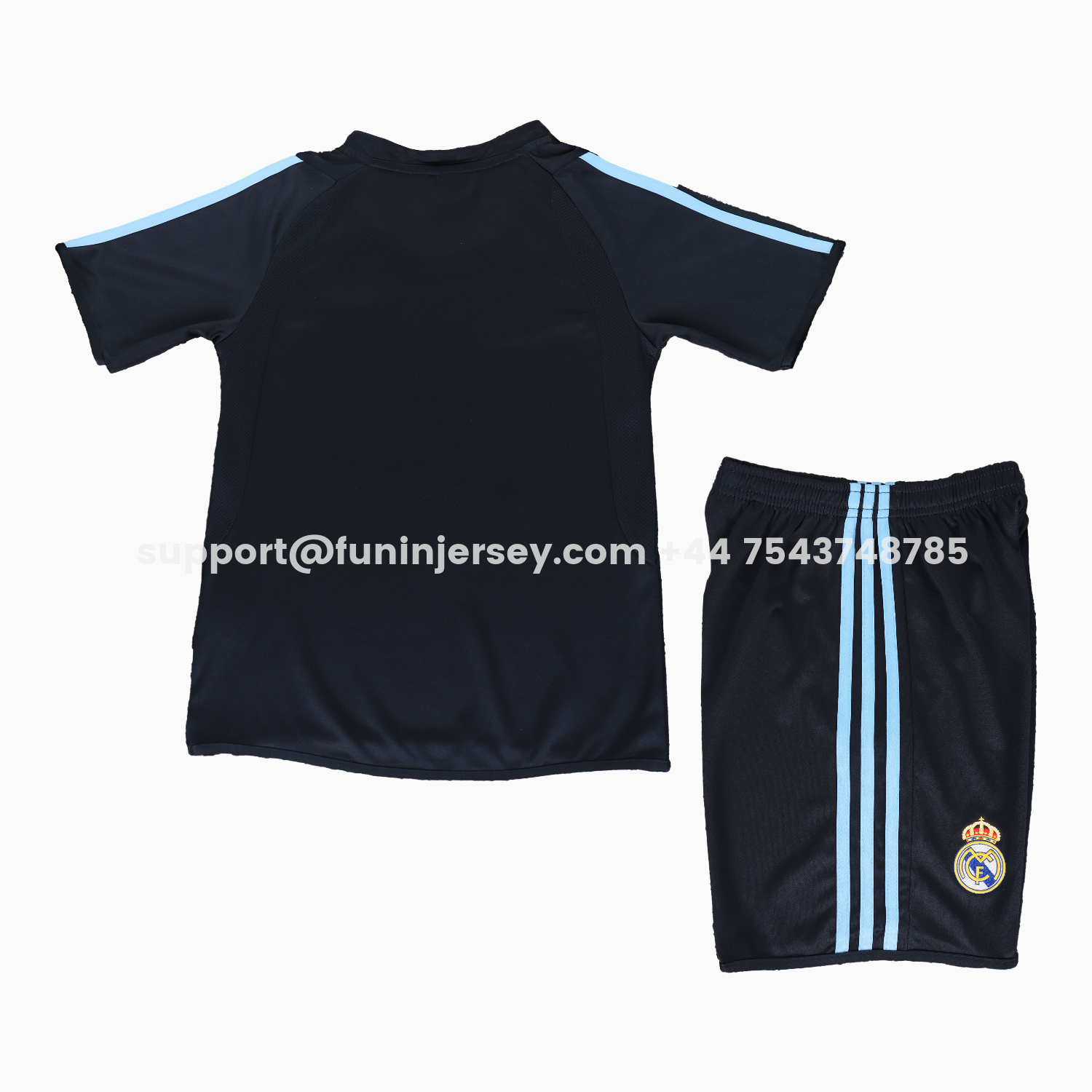 Funinjersey-Retro Real Madrid 03-04 Away Kids Kit