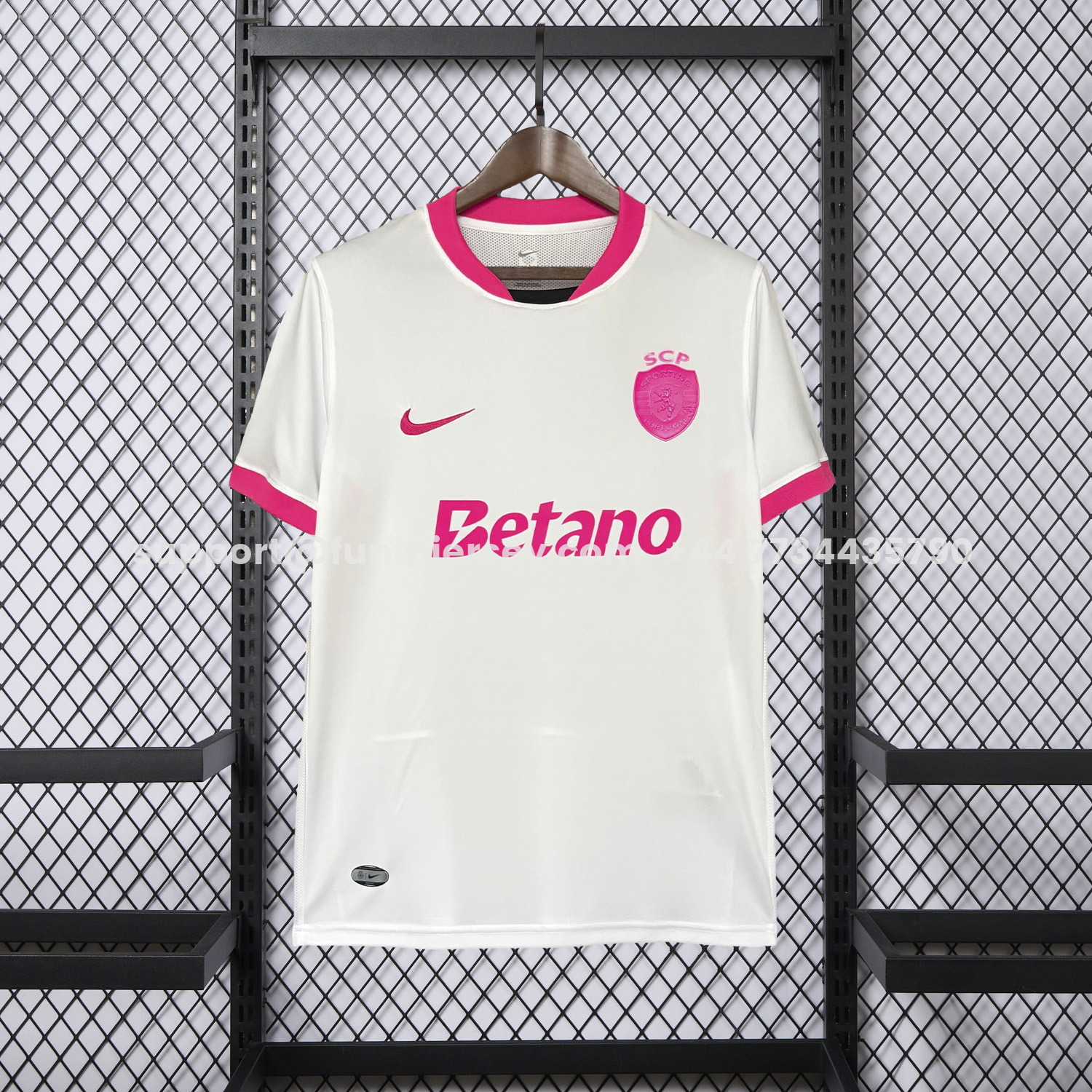 Funinjersey-Sporting CP 25-26 Pink And White Special Jersey - Fans Version