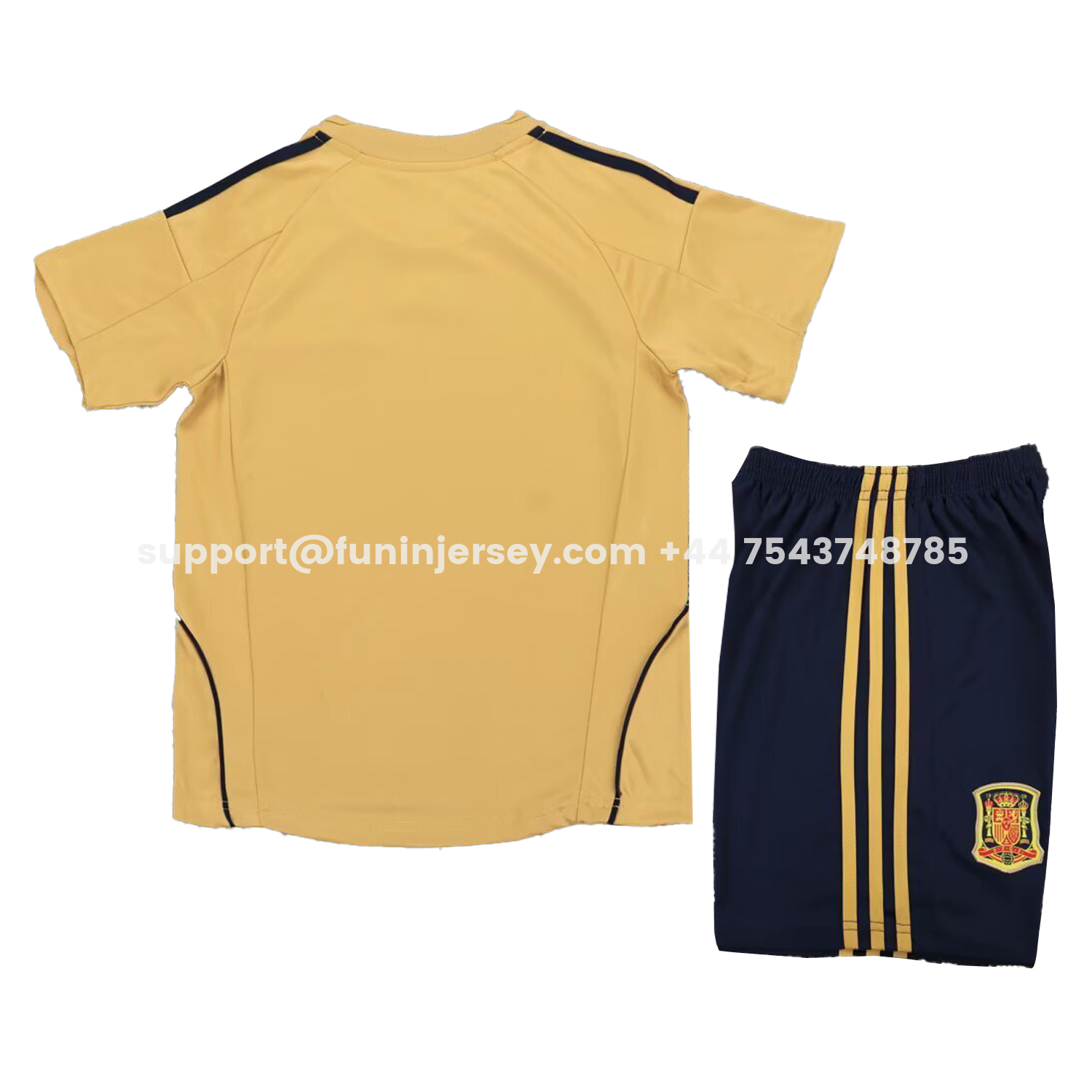 Funinjersey-Retro Spain 2008 Away Kids Kit