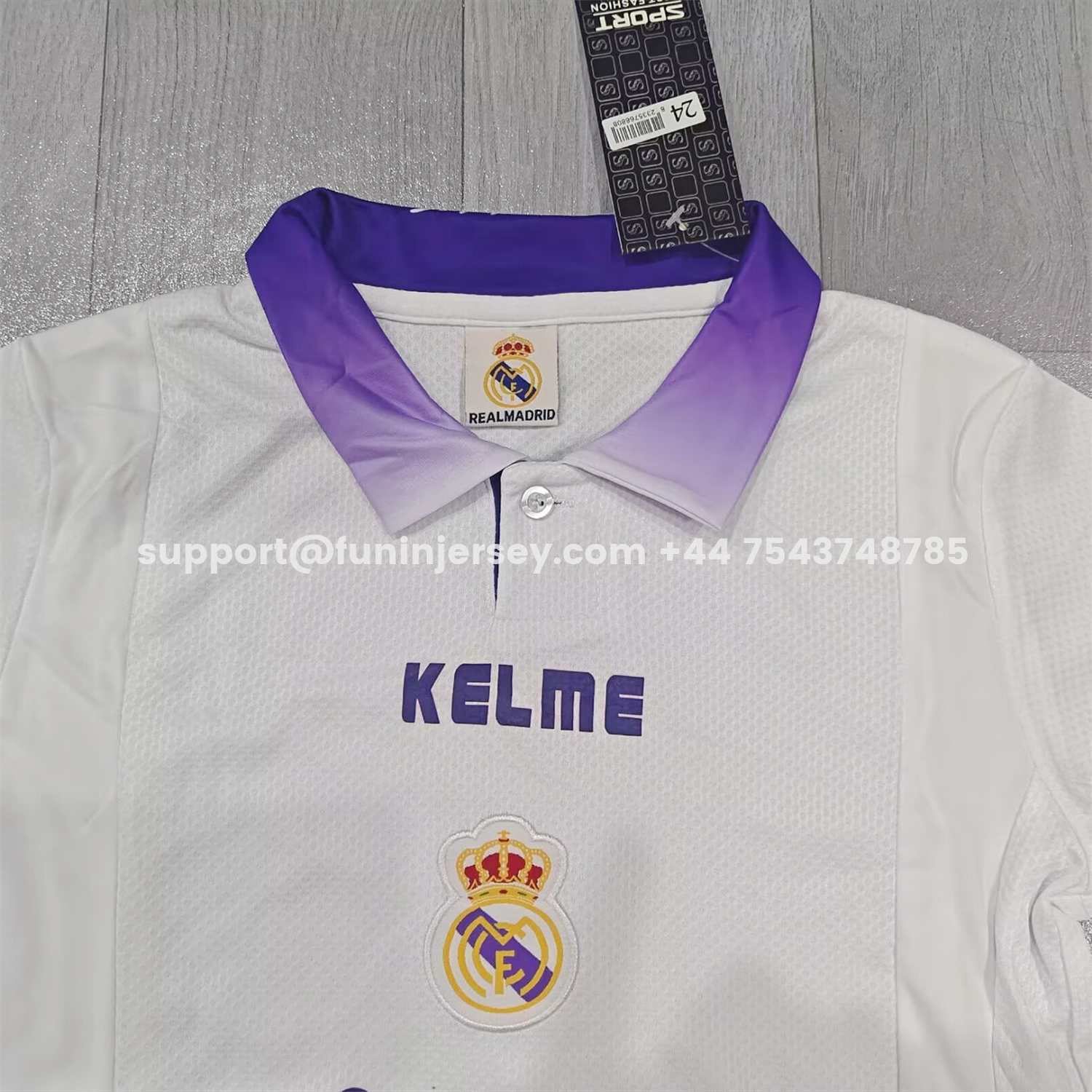 Funinjersey-Retro Real Madrid 1997-98 Home Kids Kit