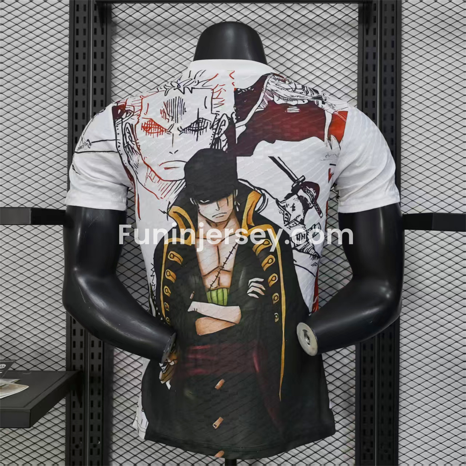 Funinjersey-Japan 25-26 Roronoa Zoro White Special Jersey - Player Version