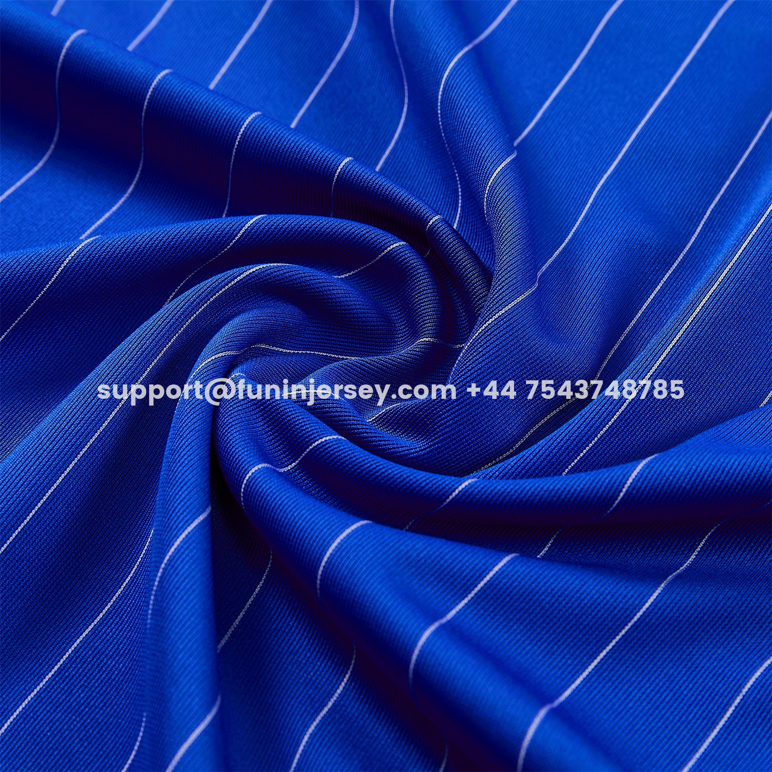 Funinjersey-C.H.E.L.S.E.A 25-26 Retro Style Vest Training Set - Blue Top & White With Blue Stripes Pants