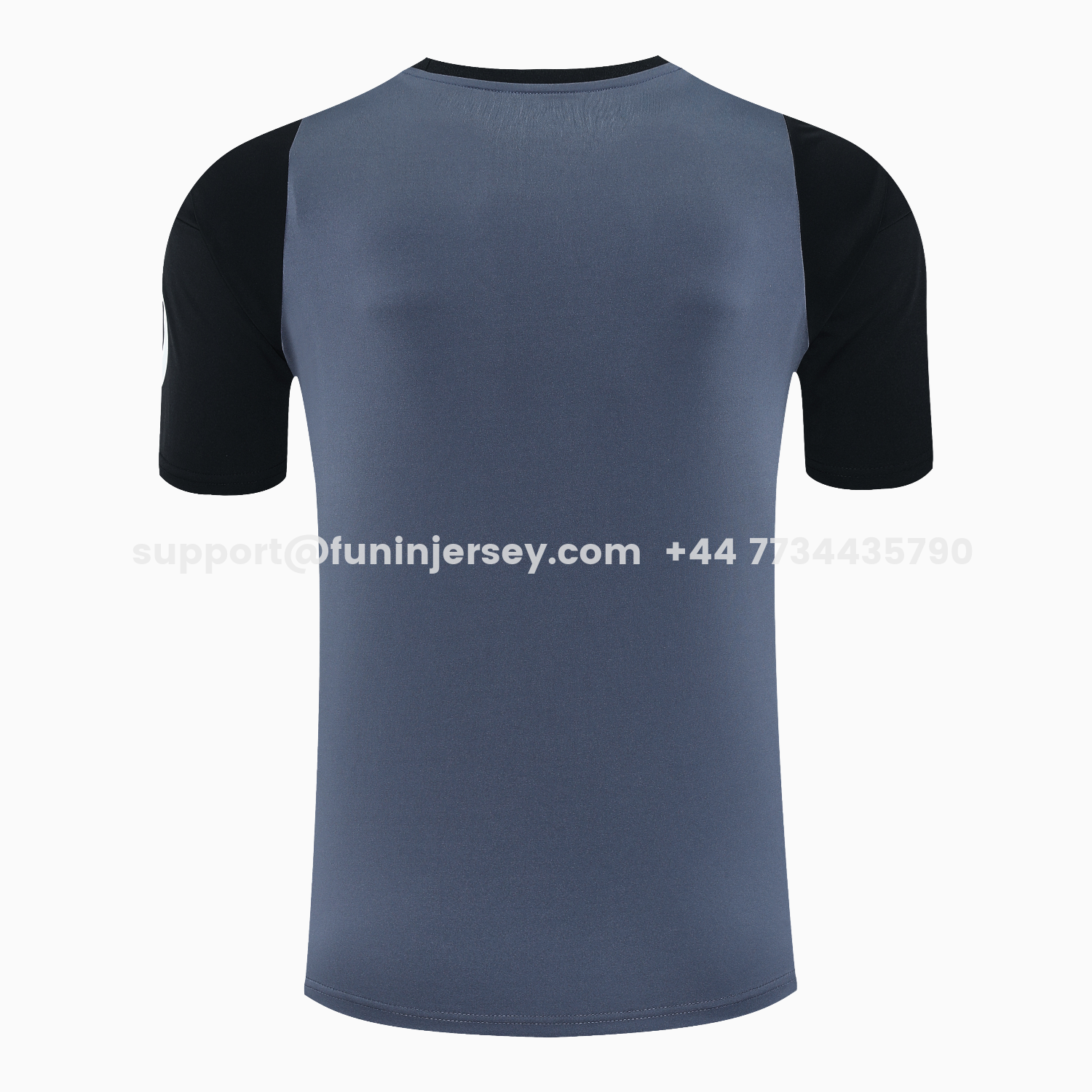 Funinjersey-Real Madrid 25-26 Short-Sleeve Training Set - Deep Gray Top & Gray Shorts