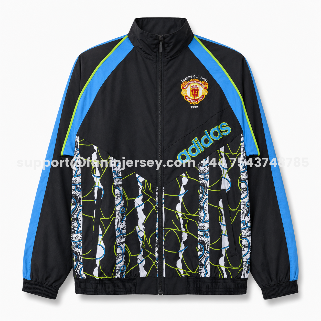 Funinjersey-Manchester United 26-27 90s Woven Vintage Windbreaker Jacket - Red And White
