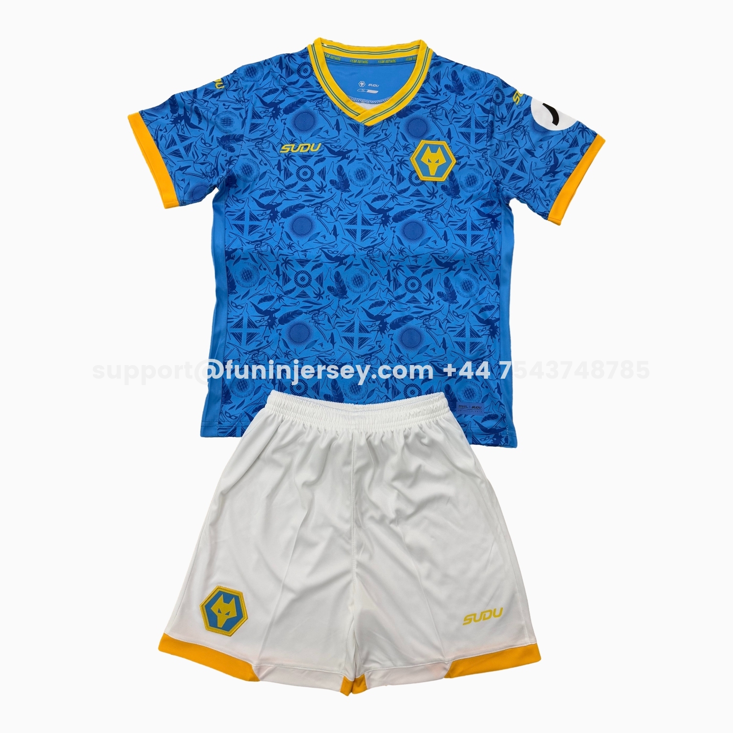 Funinjersey-Wolverhampton Wanderers Wolves 25-26 Third Men's Adult Jersey Set - Fans Version