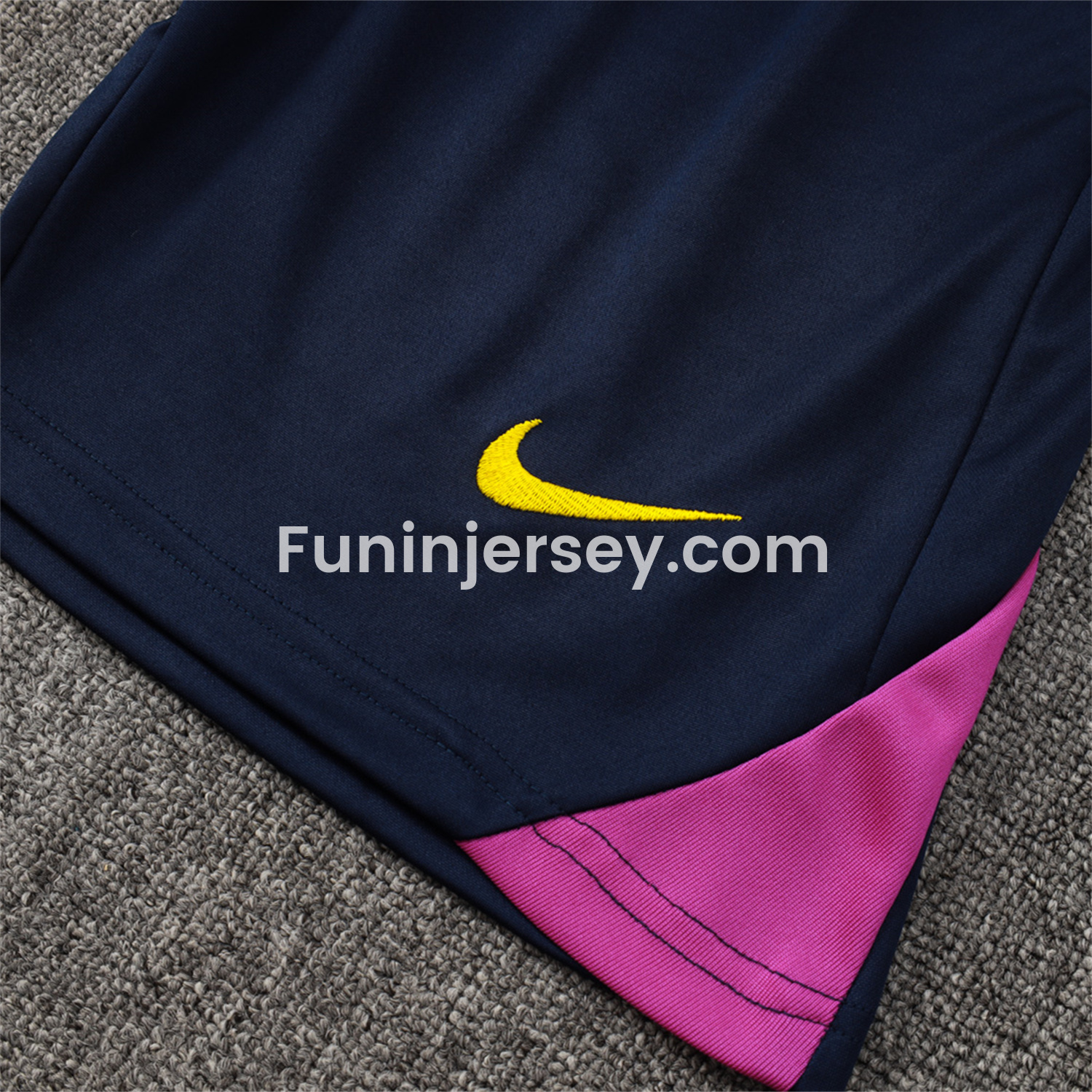 Funinjersey-Barcelona 25-26 Vest Training Set - Deep Blue Black Vest and Shorts