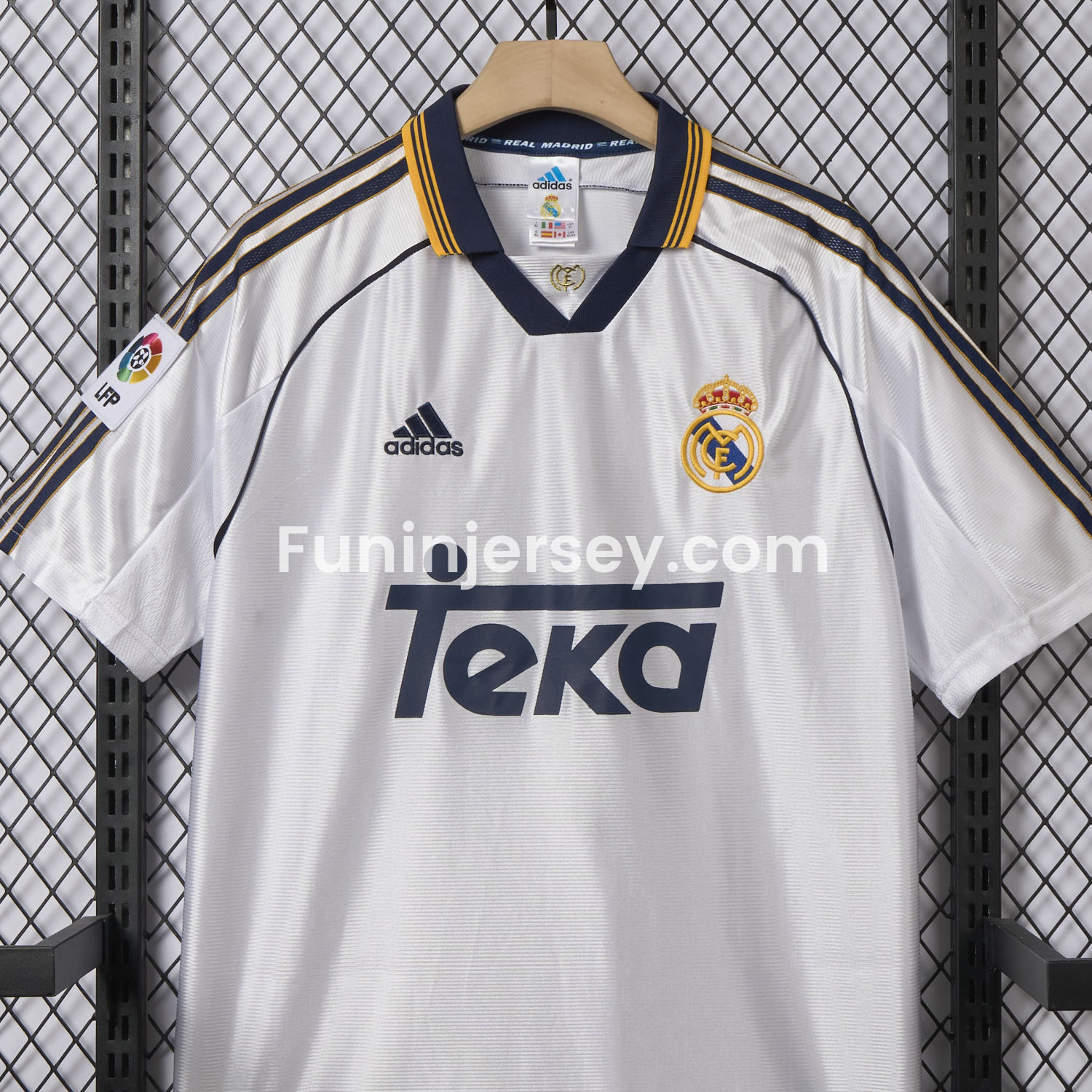 Funinjersey-Retro Real Madrid 1998-00 Home Stadium Jersey