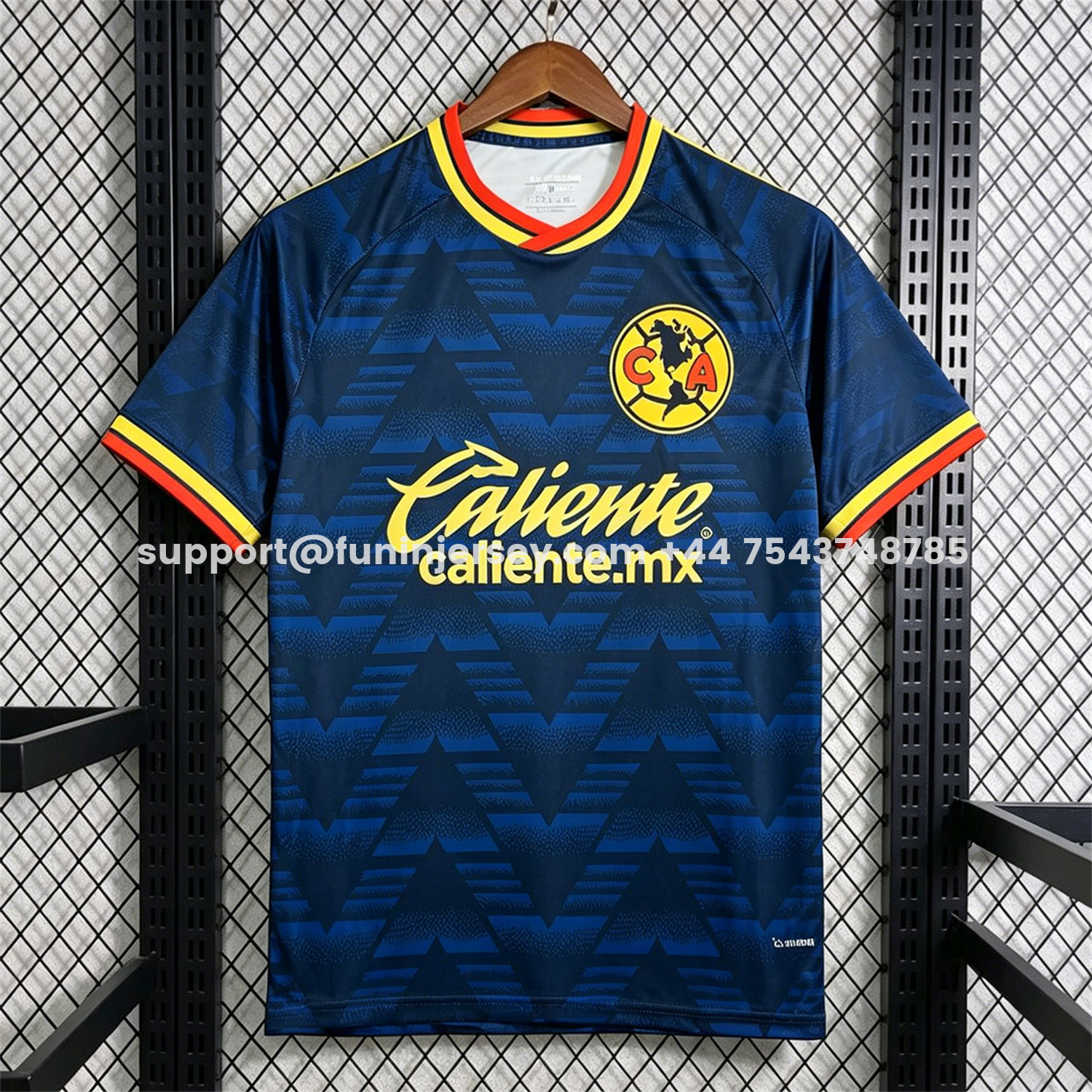 Funinjersey-Club América 26-27 Away Blue Jersey - Fans Version