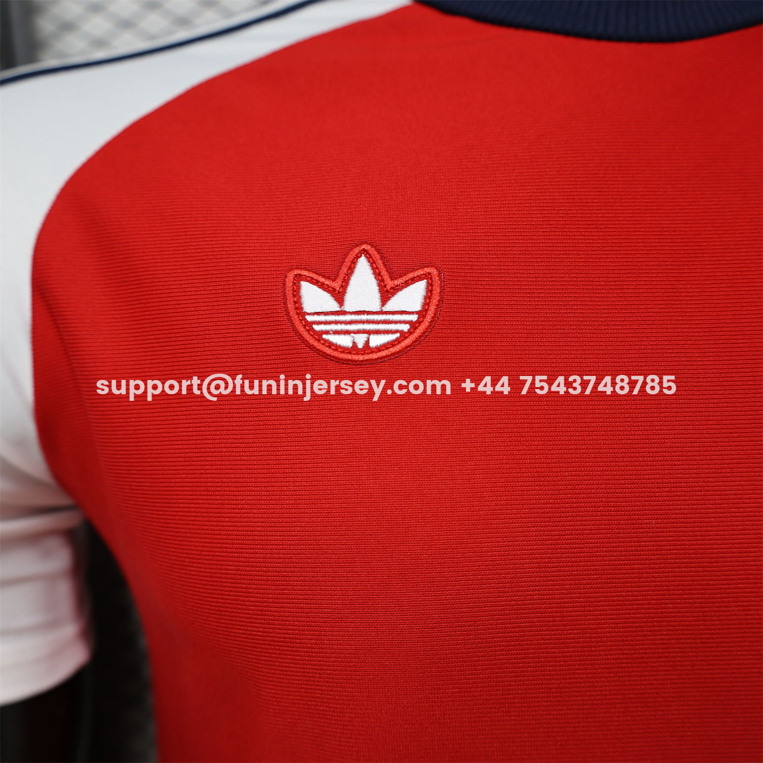 Funinjersey-Arsenal 25-26 Red With White Casual Jersey - Player Version