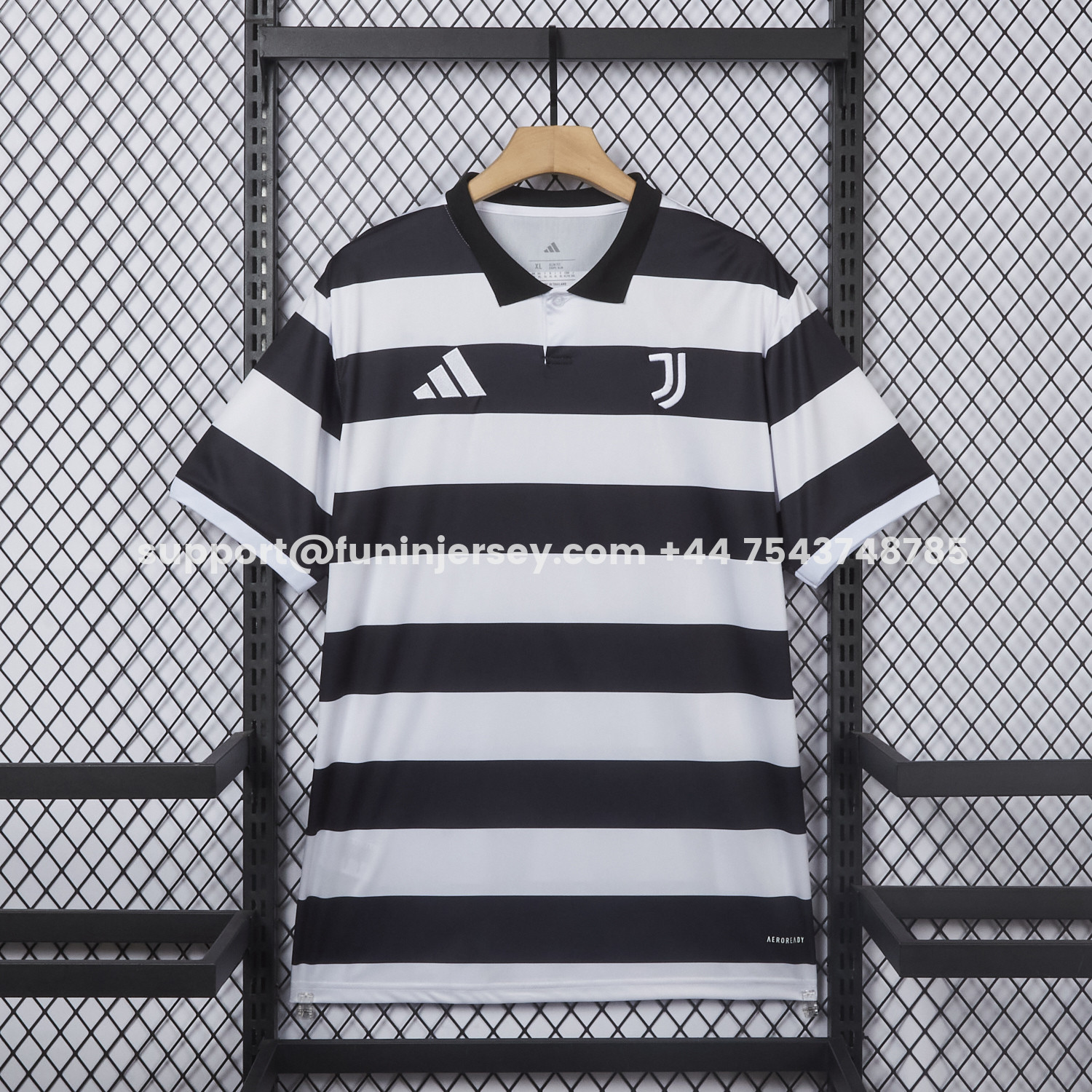 Funinjersey-Juventus 25-26 Black and White Striped Special Jersey - Fans Version