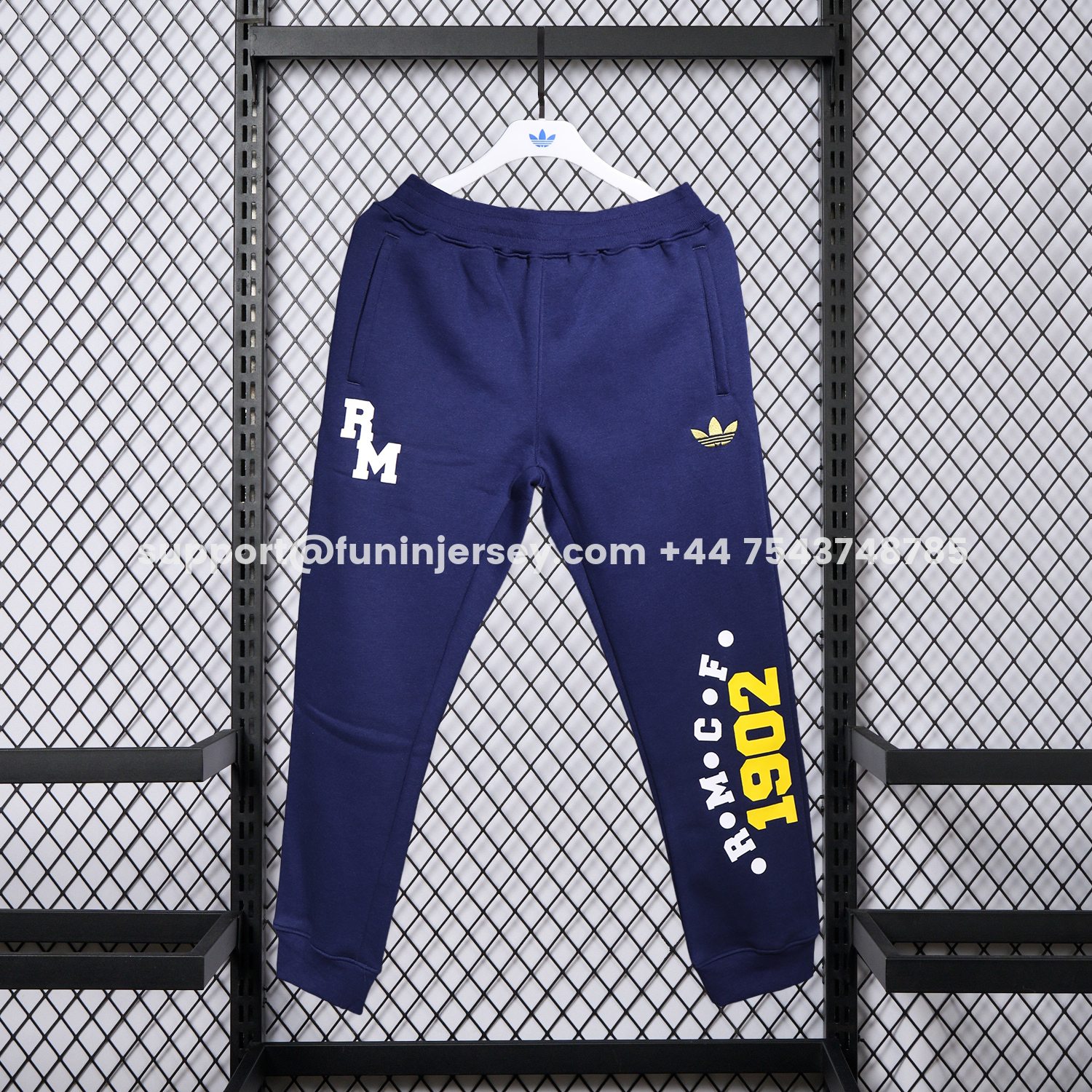 Funinjersey-Real Madrid 25-26 Pure Color 1902 Training Set - Dark Blue Top and Dark Blue Pants