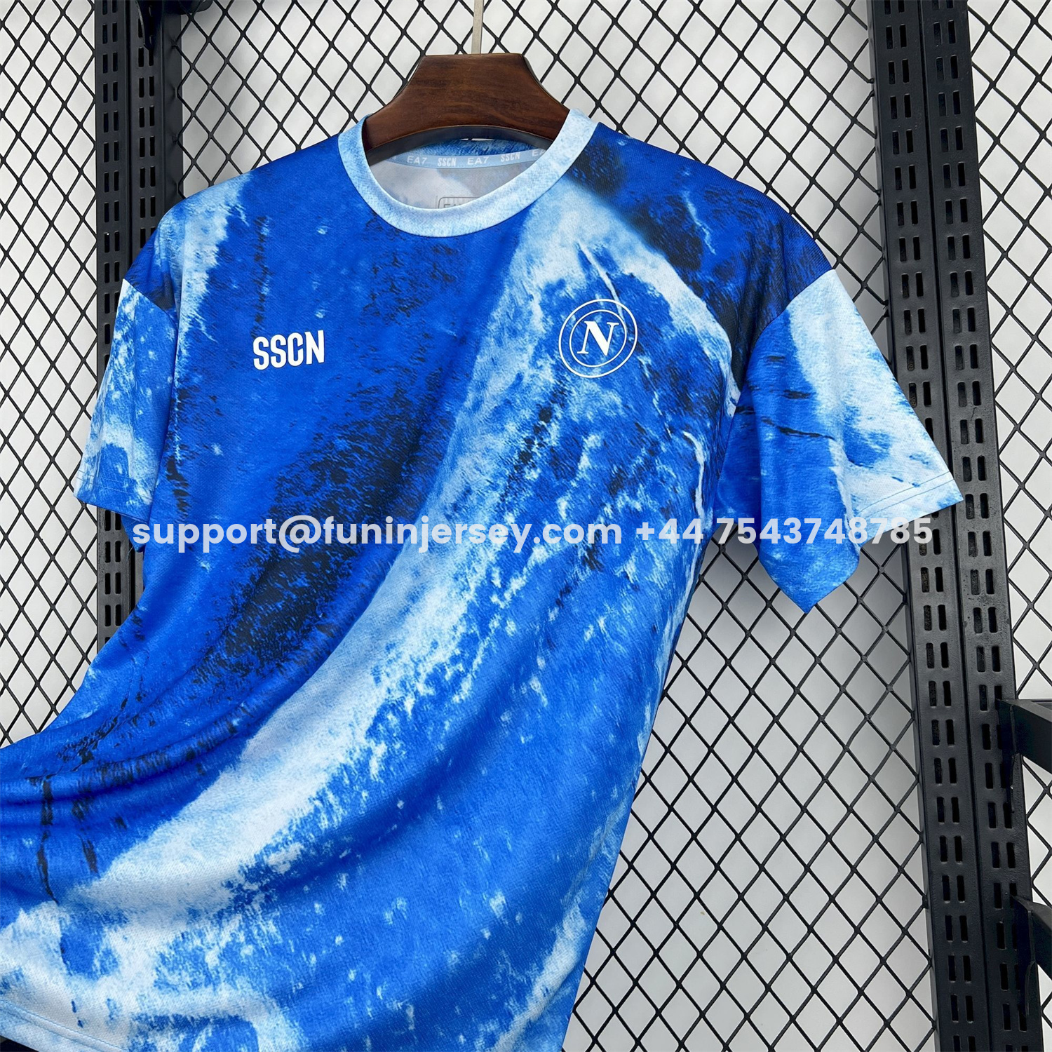 Funinjersey-Napoli 25-26 Marechiaro Blue Special Jersey - Fans Version