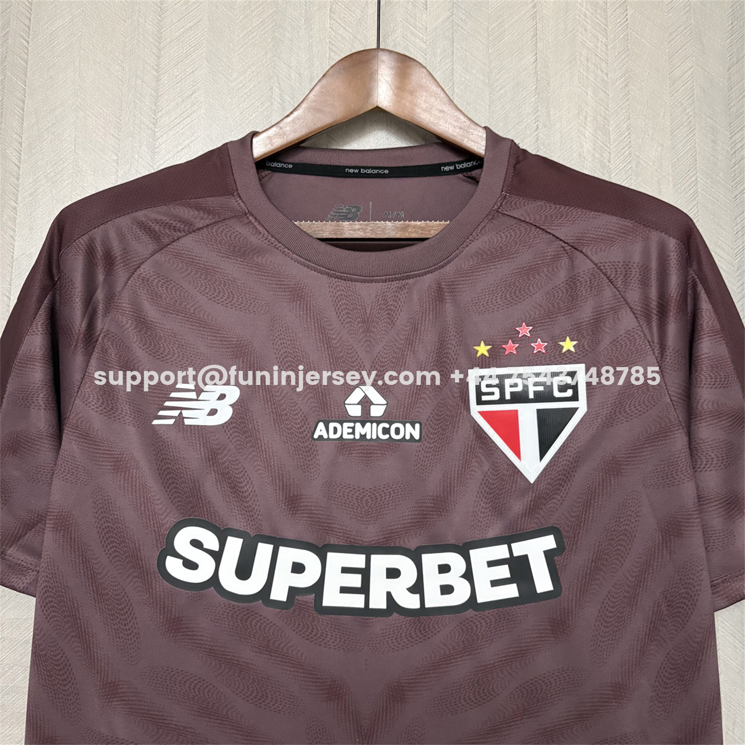 Funinjersey-Sao Paulo 26-27 Burgundy Goalkeeper Jersey - Fans Version