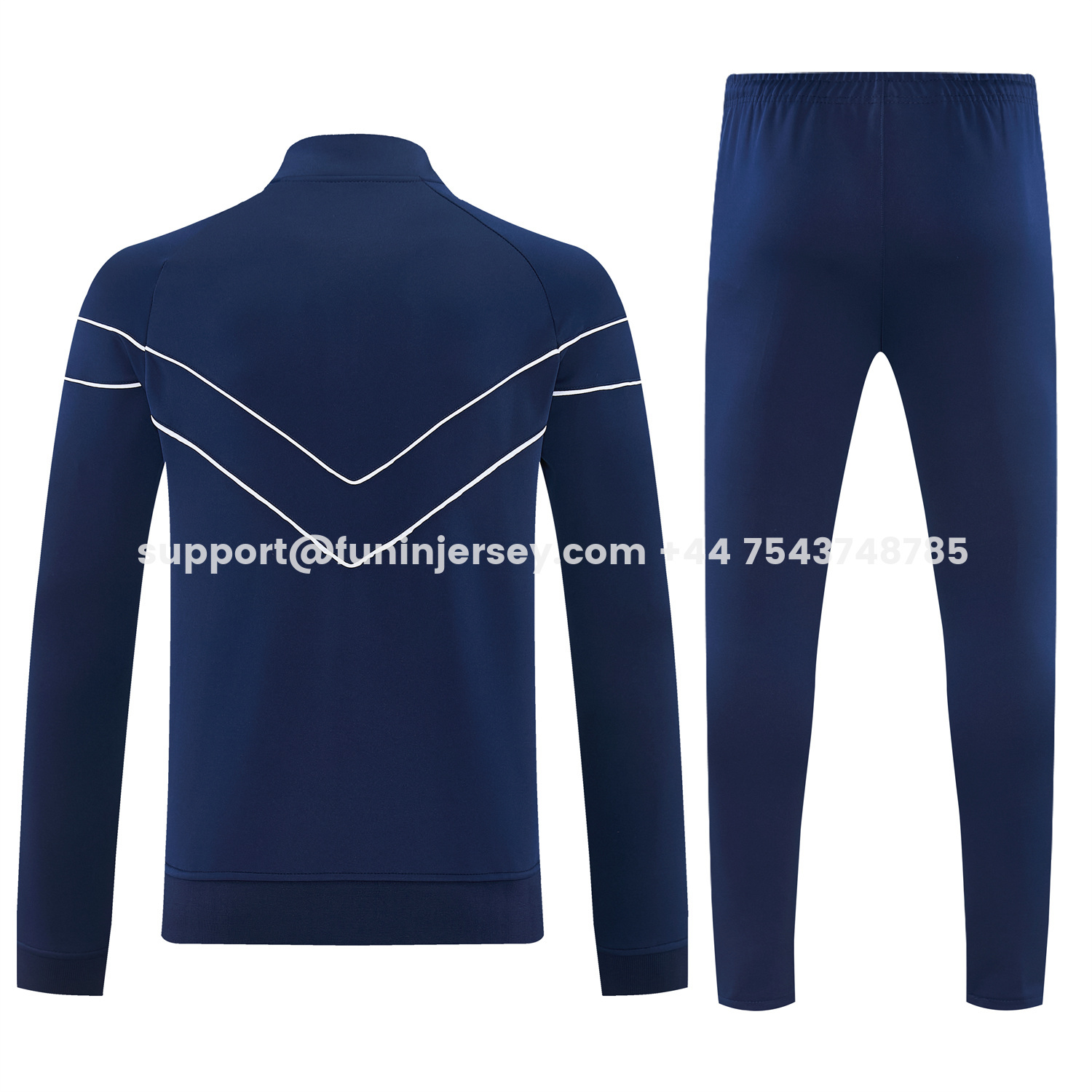 Funinjersey-France 2026 Jacket Training Tracksuit - Dark Blue Jackets & Pants