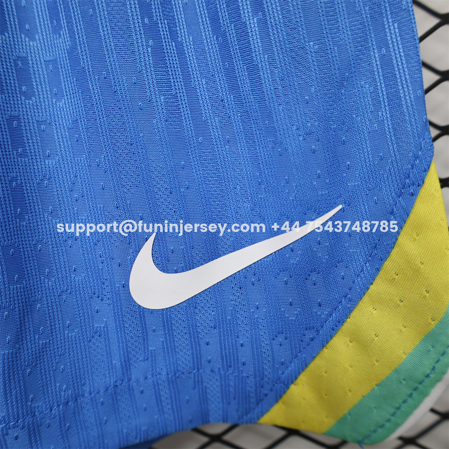 Funinjersey-Brazil 2026 Home Blue Shorts - Player Version