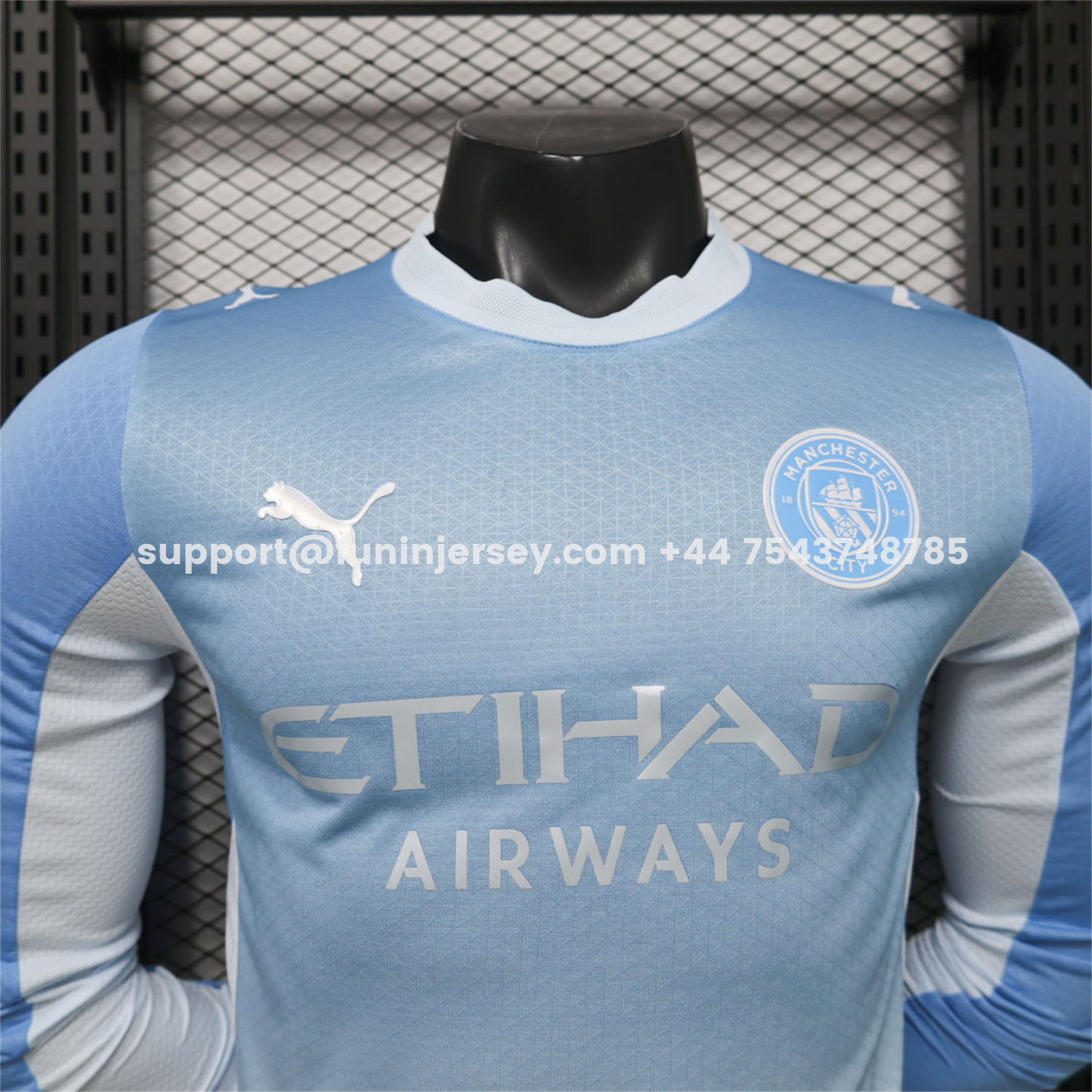 Funinjersey-Manchester City 26-27 Home Long Sleeves Jersey - Player Version