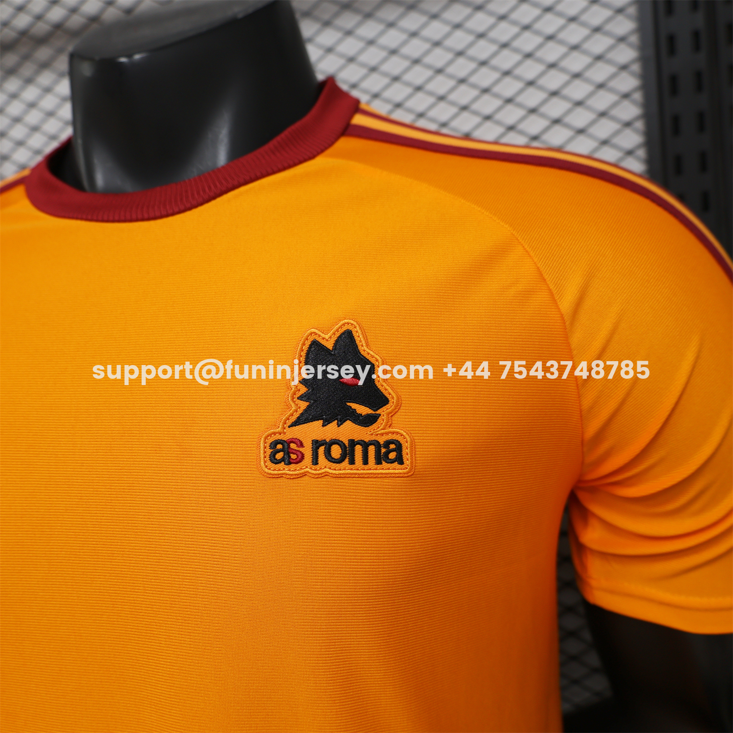 Funinjersey-AS Roma 25-26 Retro Casual Style Orange Special Jersey - Player Version