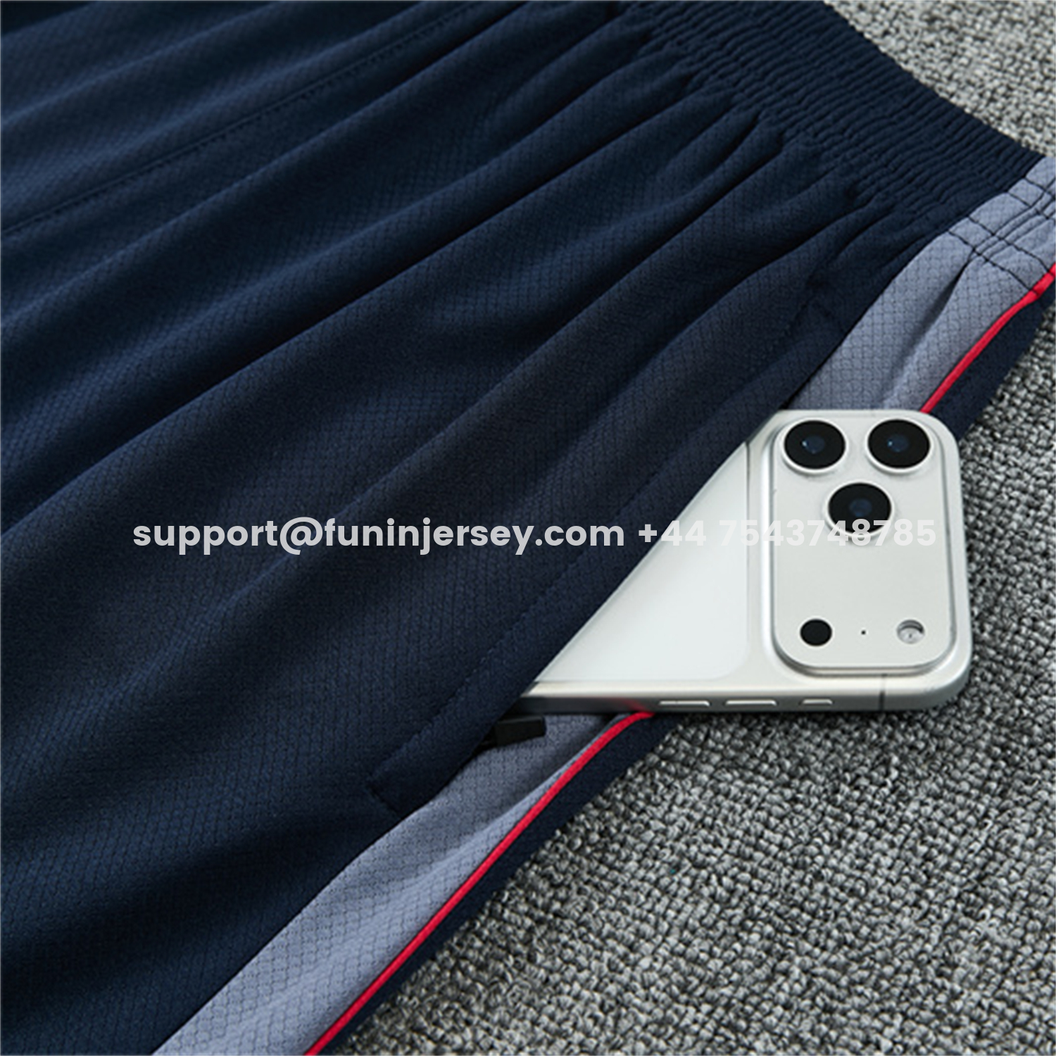 Funinjersey-England 2026 Kids Short-Sleeve Training Set - Dark Blue Top & Dark Blue Pants