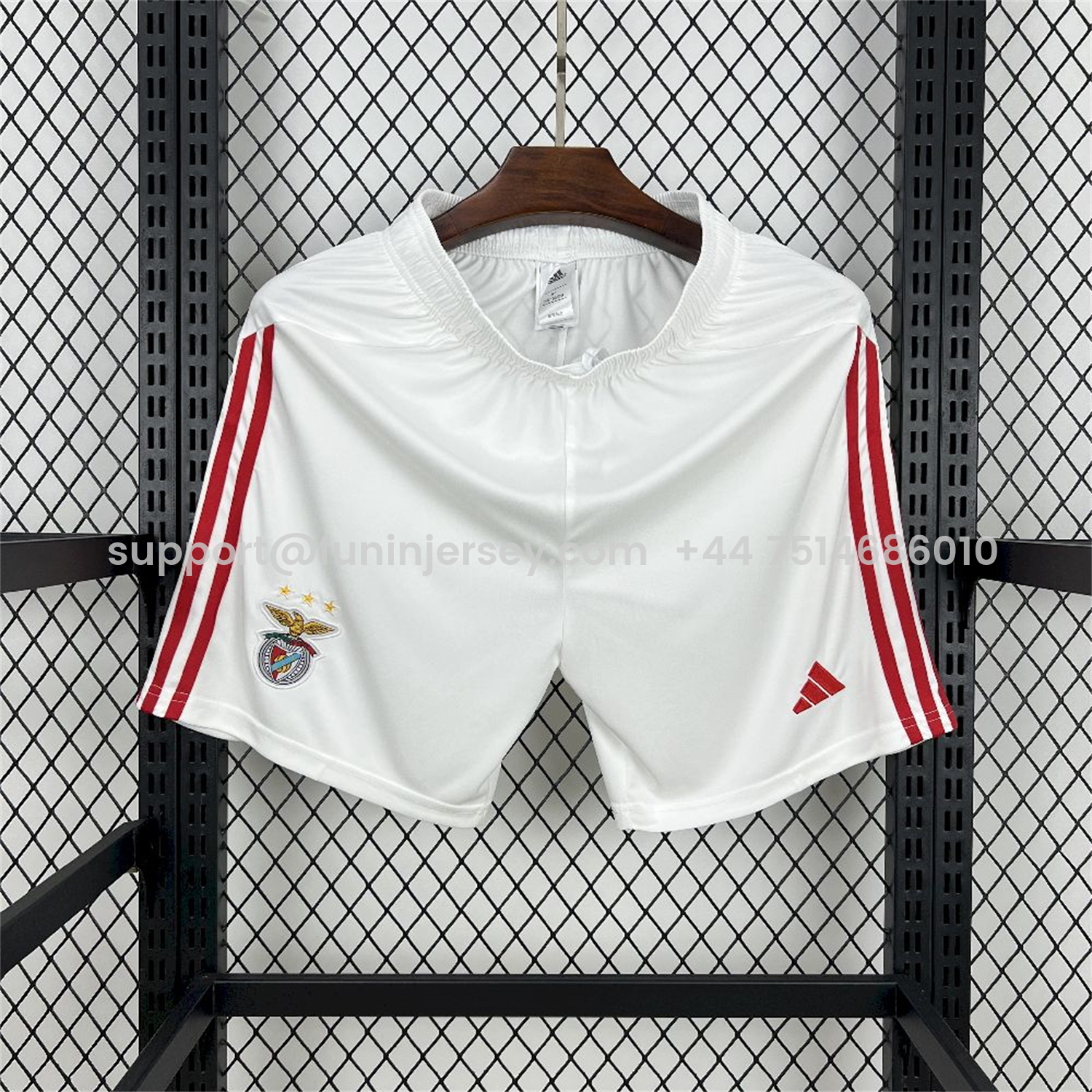 Funinjersey-Benfica 25-26 Home White Shorts - Fans Version