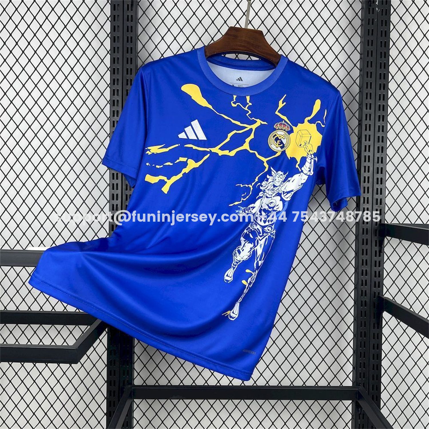 Funinjersey-Real Madrid 25-26 Comics Blue Special Jersey - Fans Version